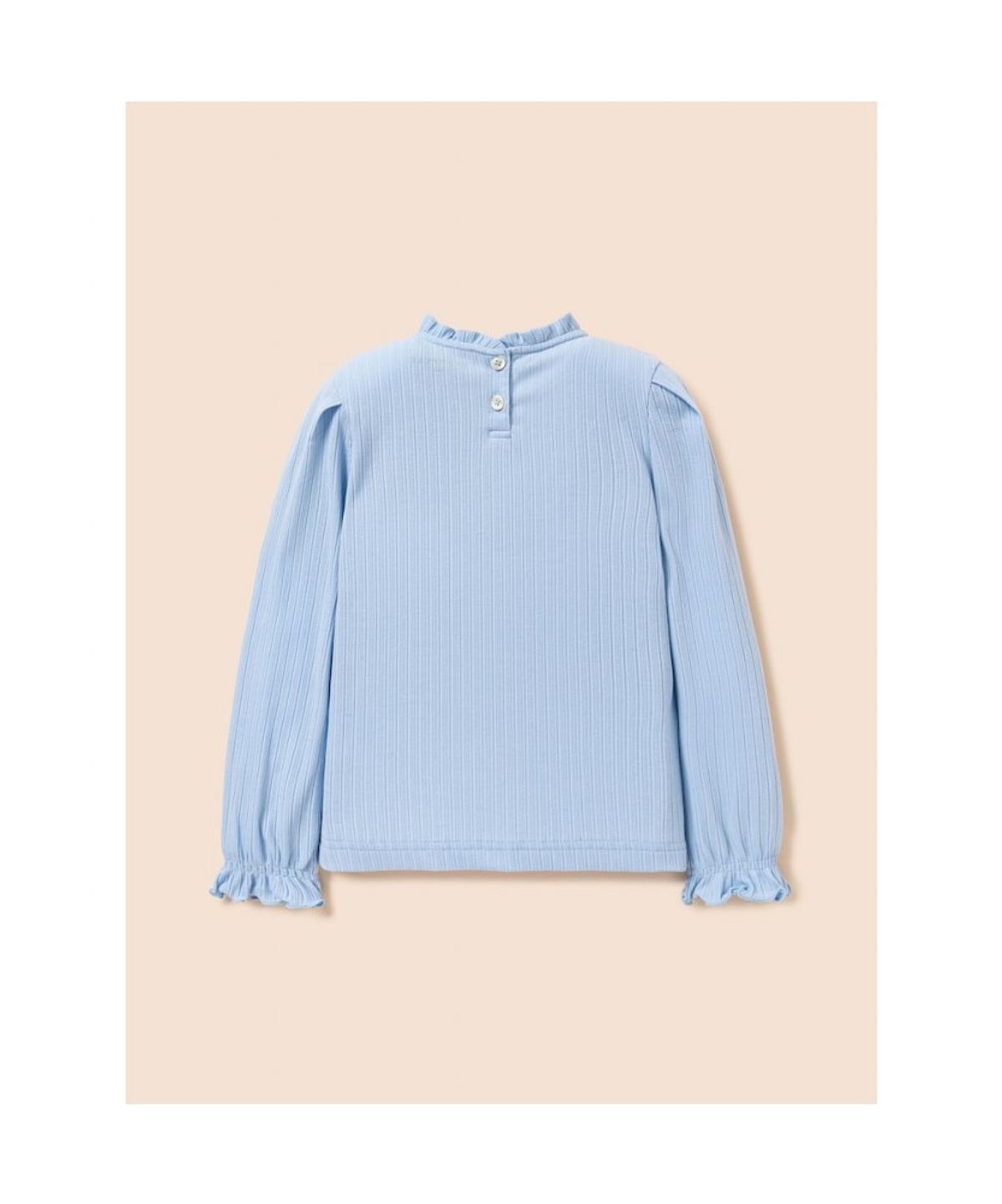 빈폴 키즈(BEANPOLE KIDS) 여아 클래식 포인텔 골지 티셔츠  스카이 블루 (BI6141G91Q)