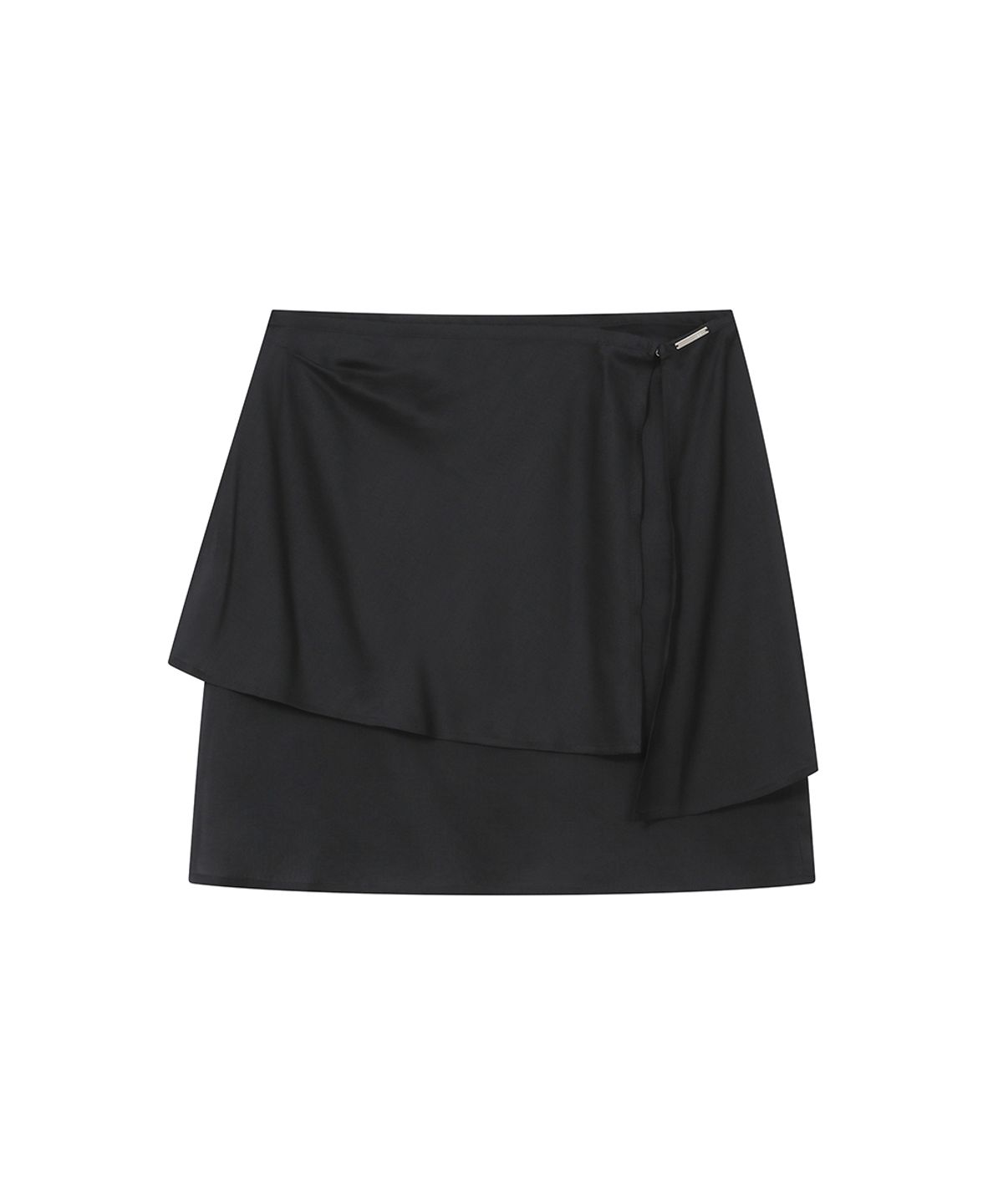 미세키서울(MISEKI SEOUL) Sheer layered midi skirt  BLACK