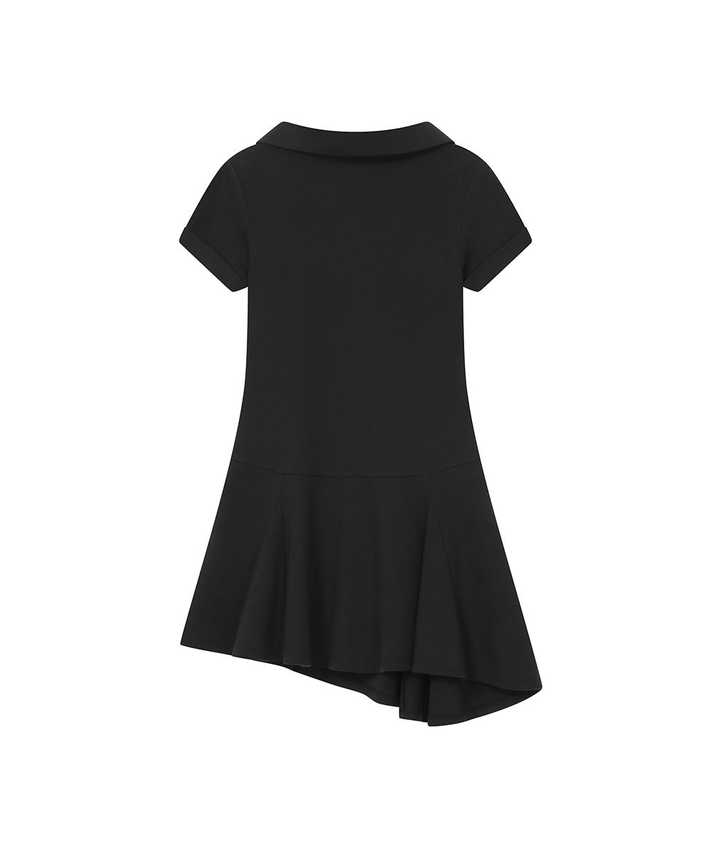ワンピース misekiseoul slash button flare one piece 미세키서울(MISEKI SEOUL) Slash button flare one piece BLACK