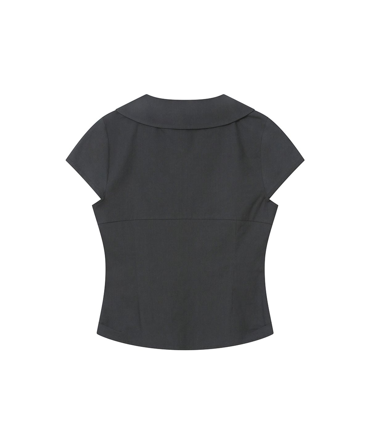 미세키서울(MISEKI SEOUL) Double button shirts top CHARCOAL
