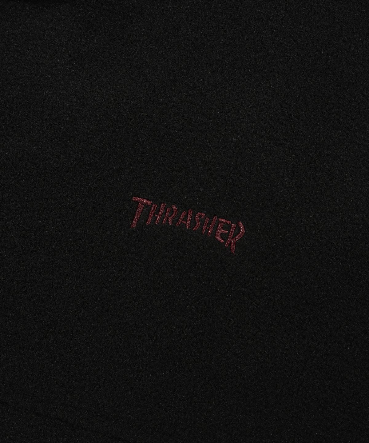 트레셔(THRASHER) 다이아 플리스 하프집업 풀오버 블랙