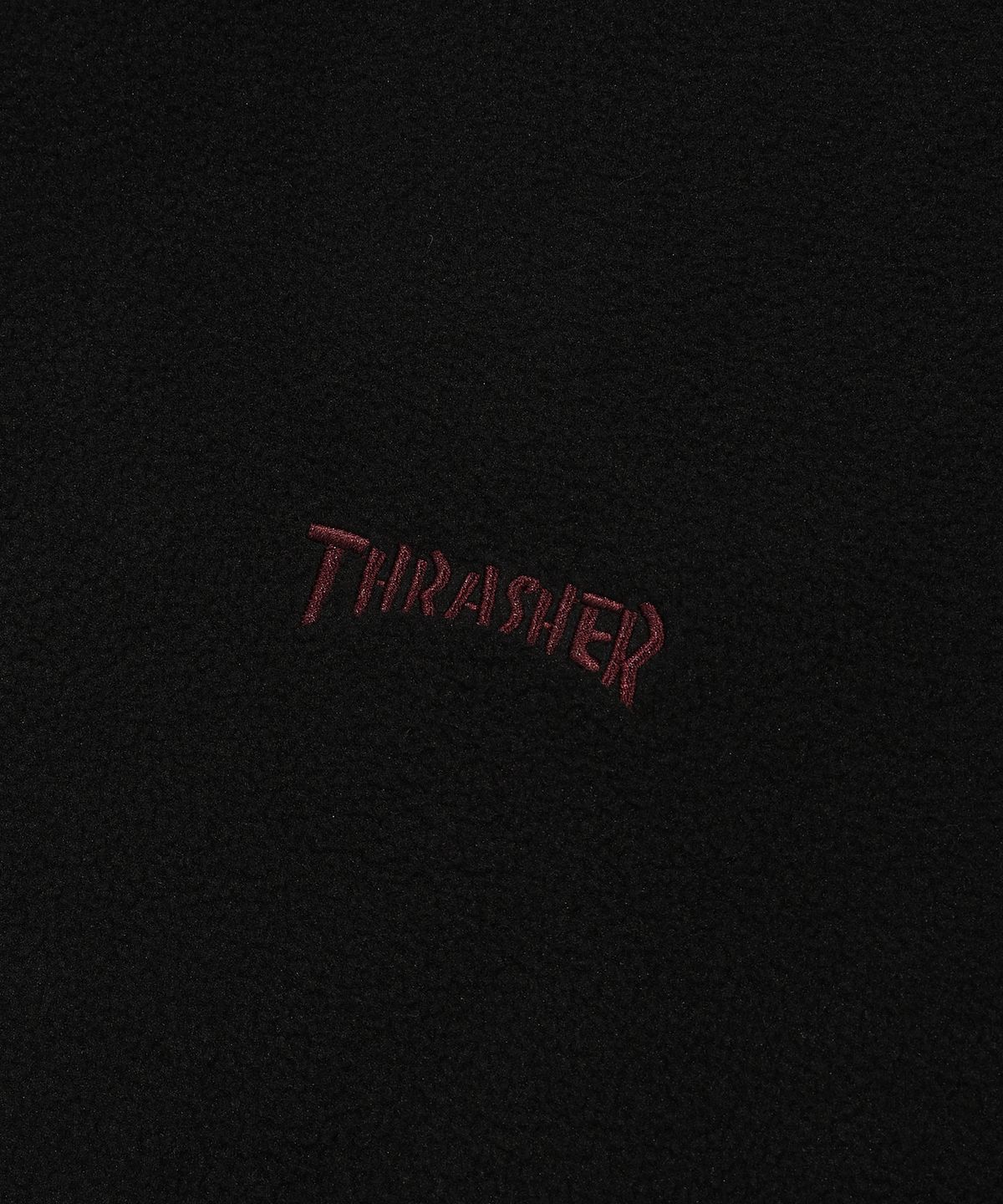 트레셔(THRASHER) 매거진 플리스 하프집업 후디 블랙