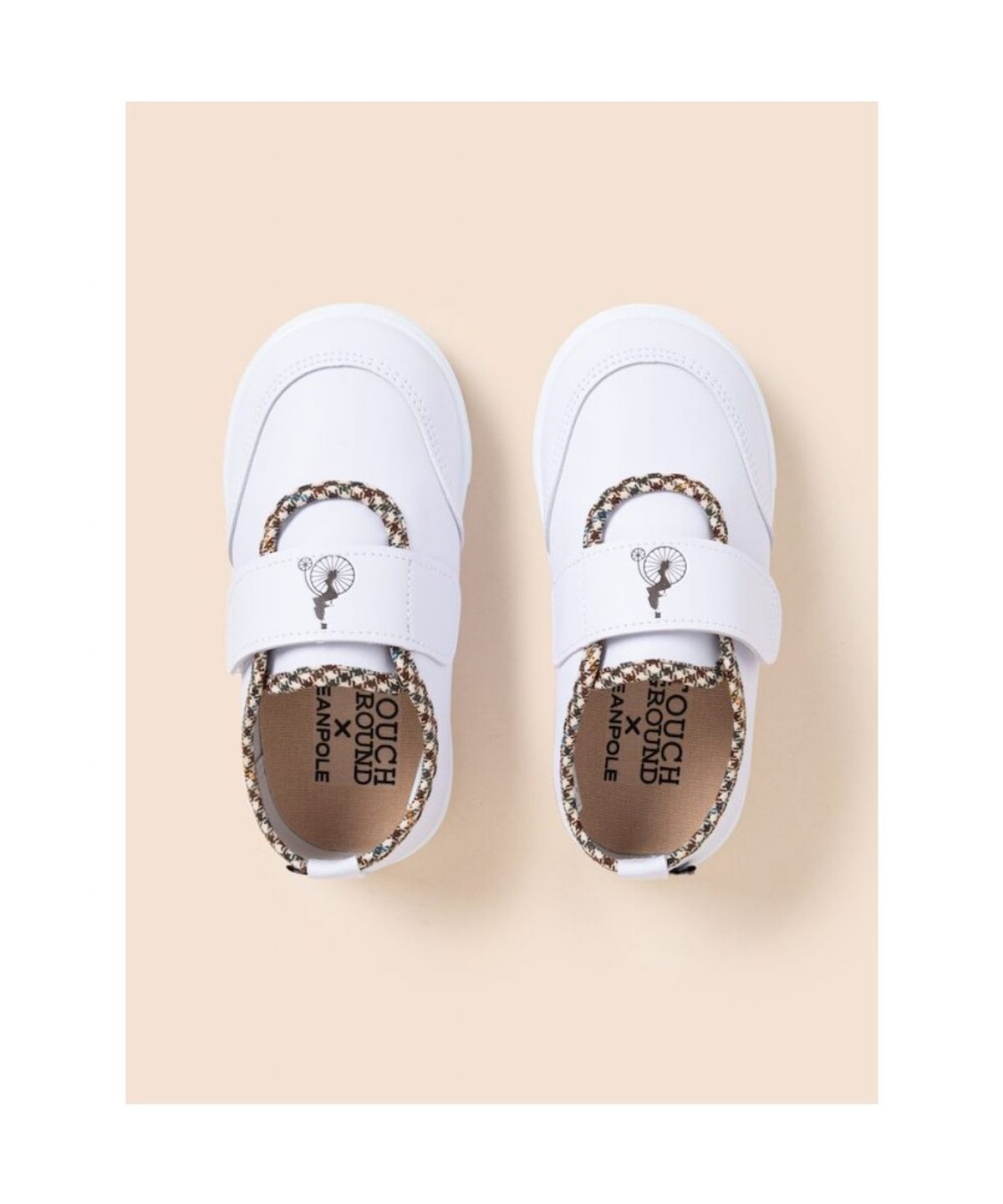 빈폴 키즈(BEANPOLE KIDS) 체크포인트 벨크로 실내화  베이지 (BI61K3U01A)