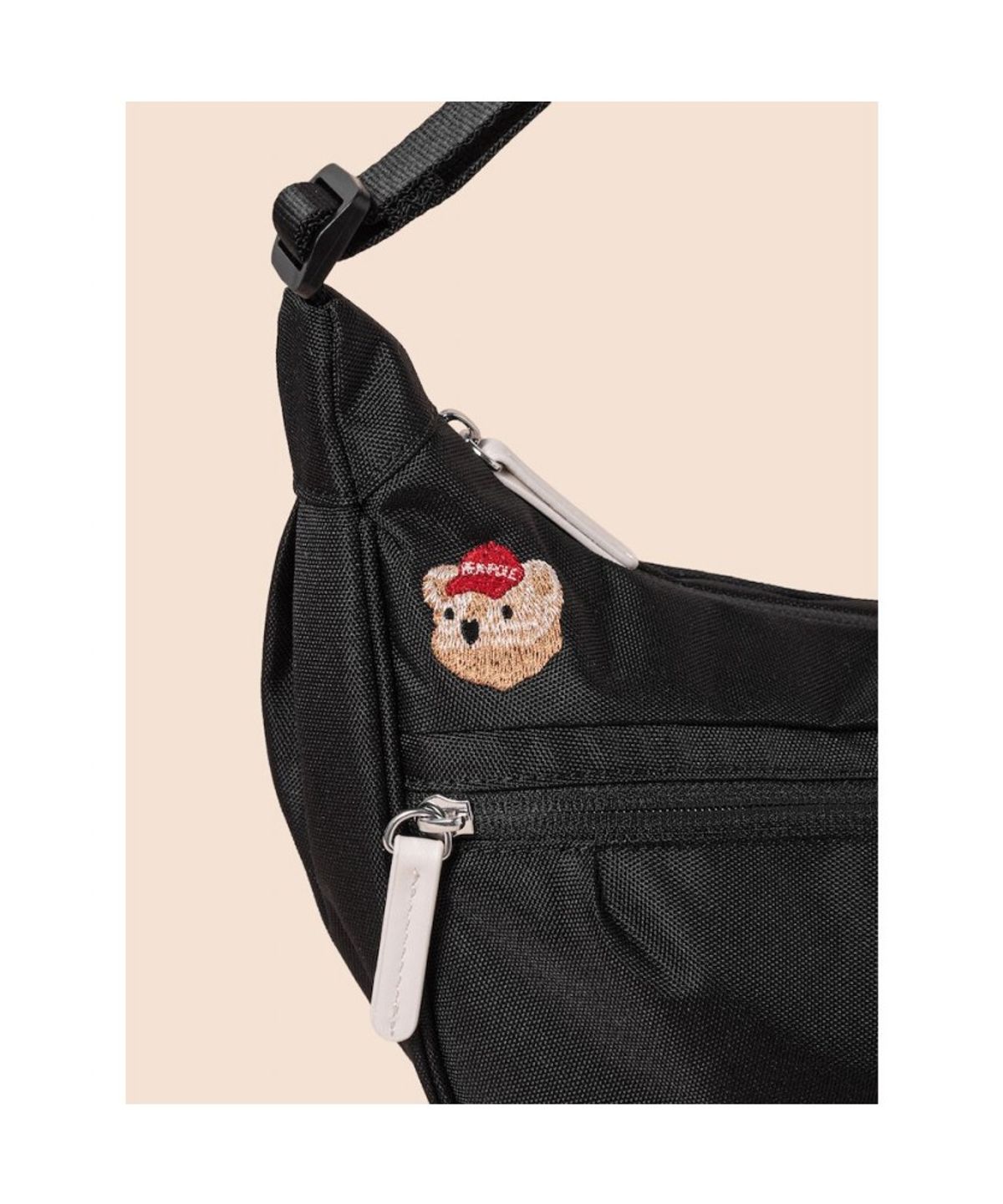 빈폴 키즈(BEANPOLE KIDS) 곰돌이 솔리드 호보 크로스백  블랙 (BI61D2U535) (BI61D2U535)