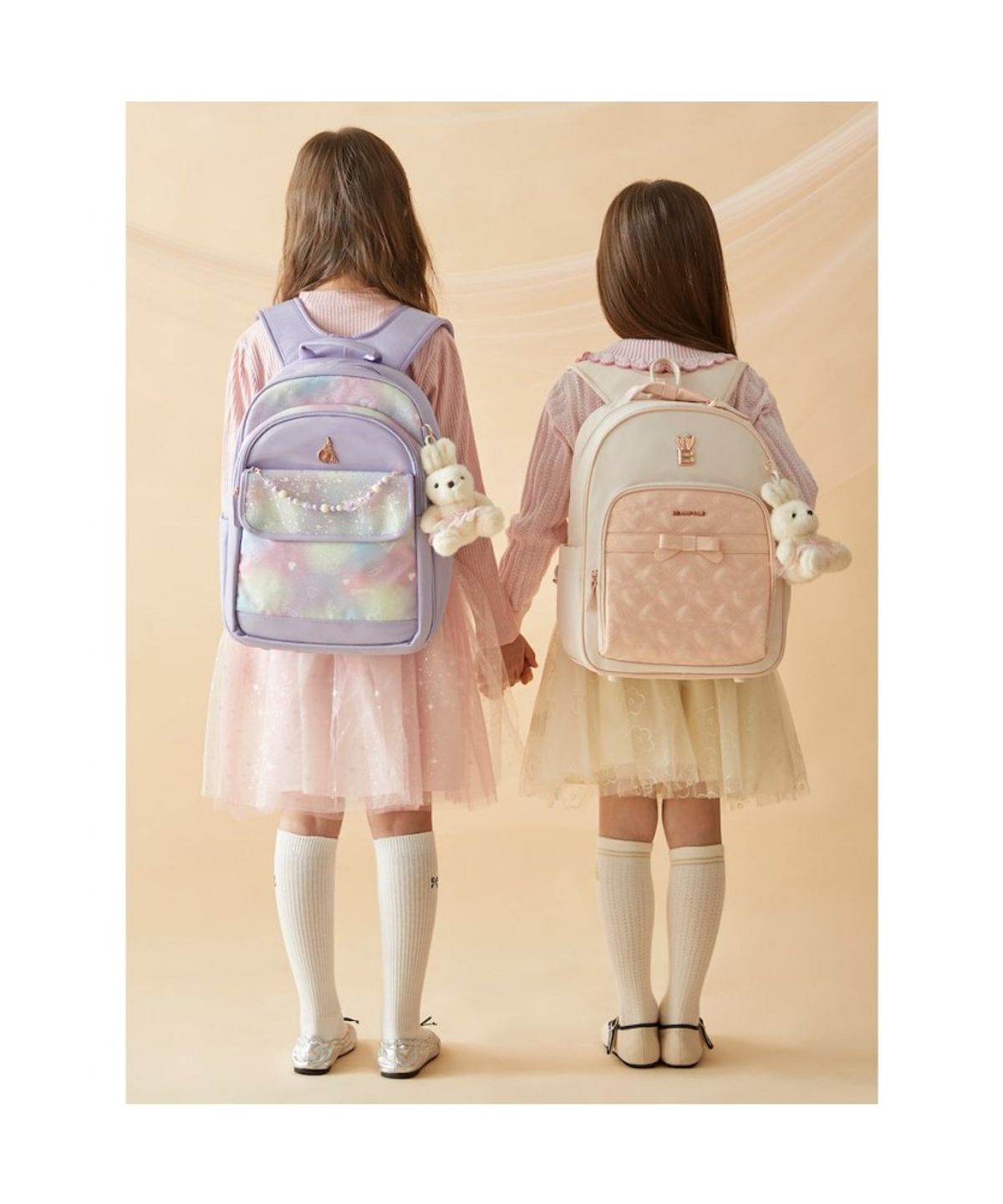 빈폴 키즈(BEANPOLE KIDS) 여아 오로라 책가방 2SET  라이트 퍼플 (BI61D4G02V)