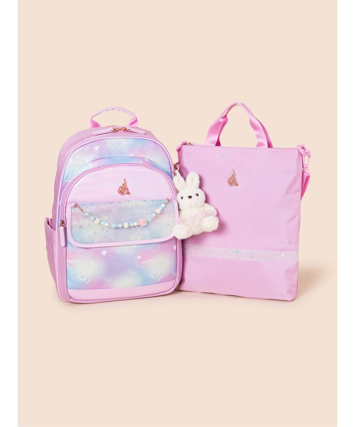 빈폴 키즈(BEANPOLE KIDS) 여아 오로라 책가방 2SET  라이트 핑크 (BI61D4G02Y) (BI61D4G02Y)