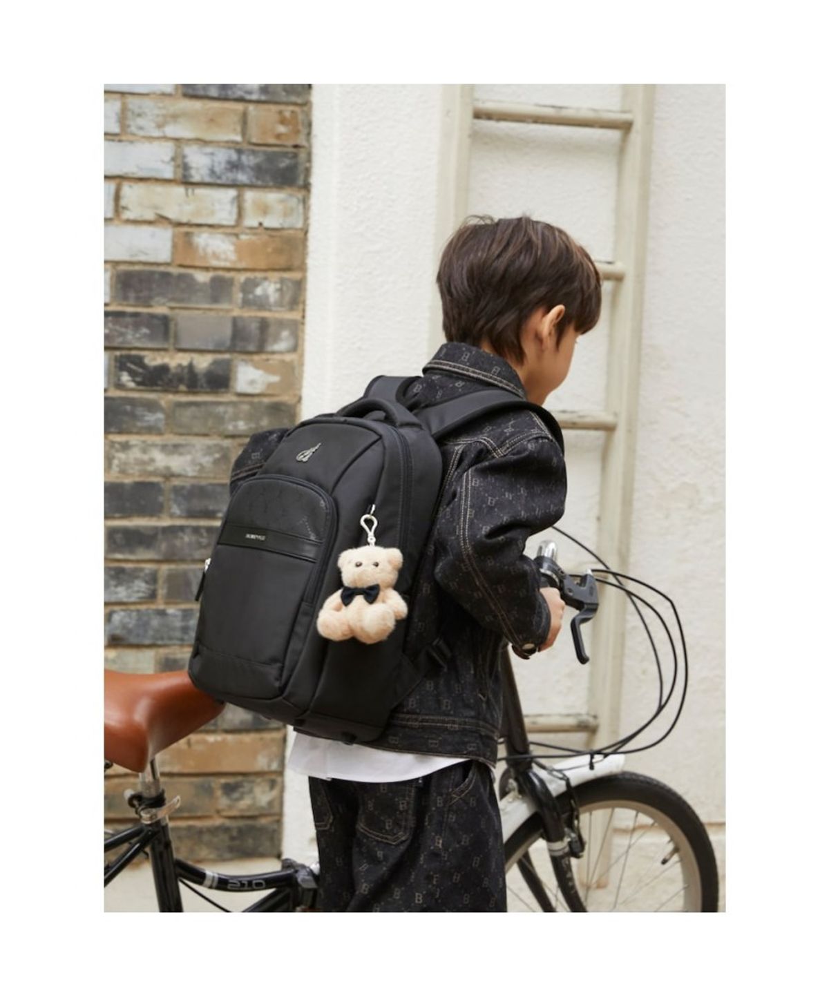 빈폴 키즈(BEANPOLE KIDS) 모노그램 책가방 2SET  애쉬 (BI61D4U064)