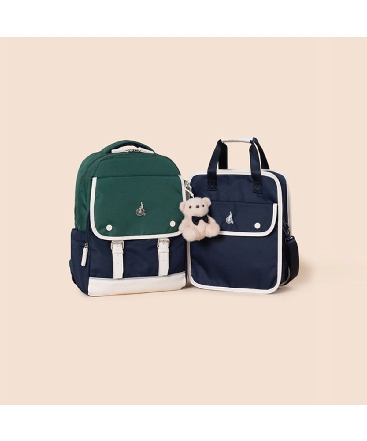 빈폴 키즈(BEANPOLE KIDS) 클래식 플랩 책가방 세트  그린 (PS00136922M)