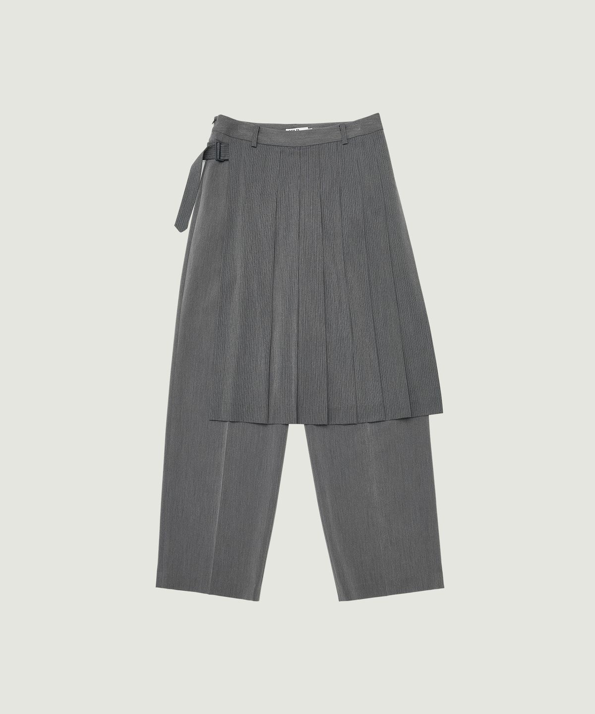 그로브(GROVE) HONOR WRAP SKIRT PANTS (GRAY)