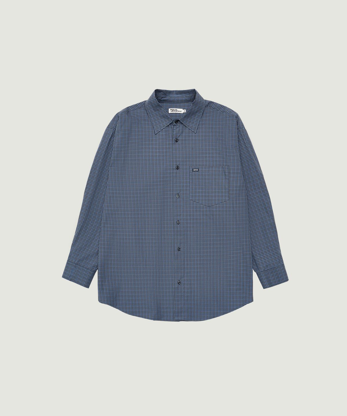 그로브(GROVE) BLAINE CHECK SHIRT (NAVY)