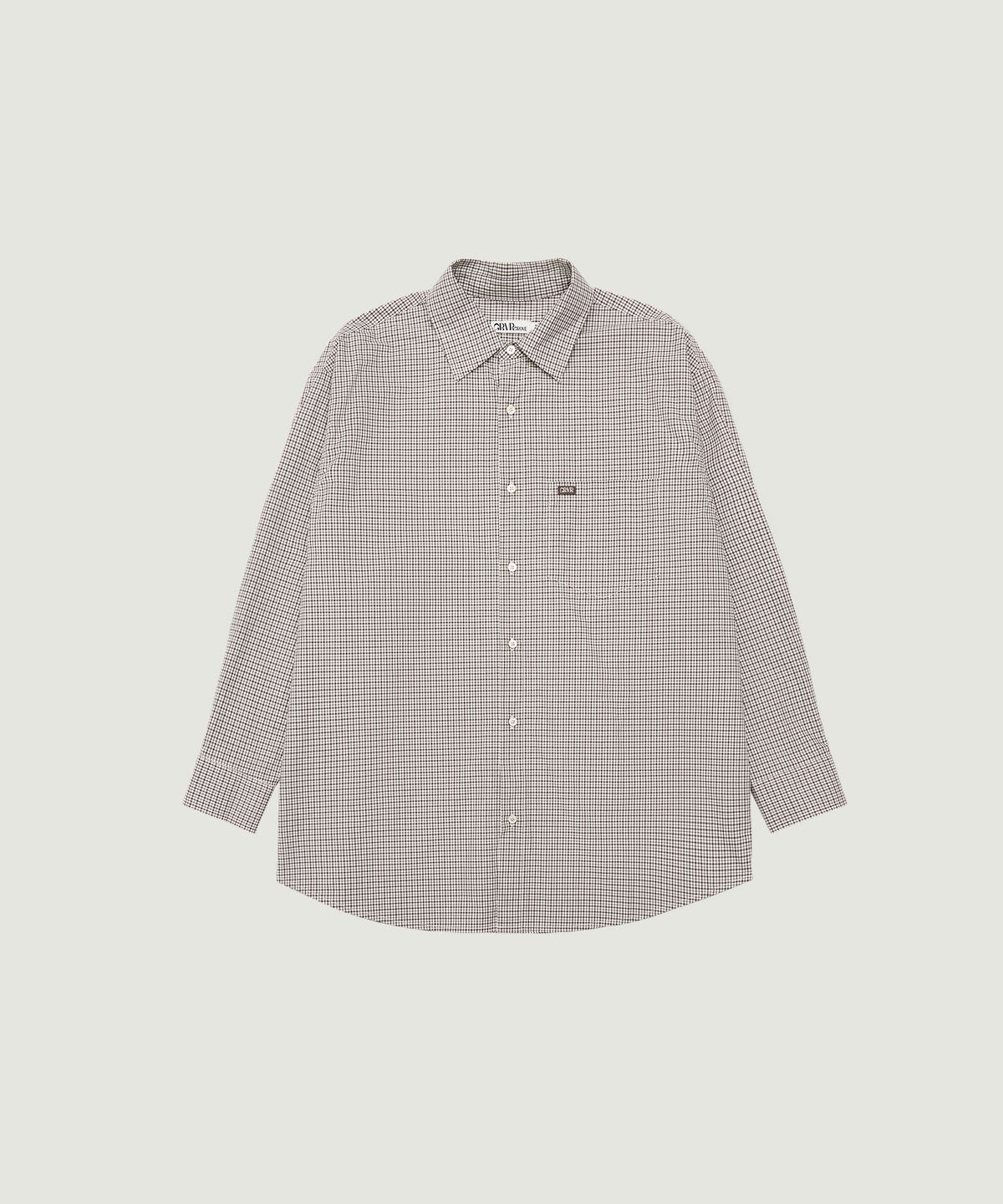 그로브(GROVE) BLAINE CHECK SHIRT (BROWN)