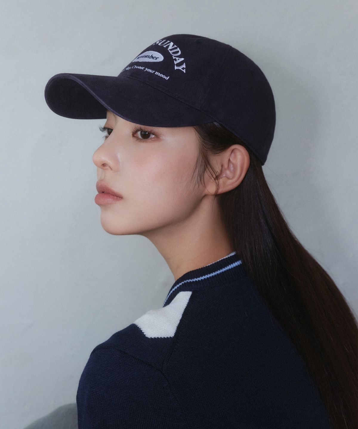 루 서울(RUU SEOUL) 슬로우 선데이 볼캡 네이비