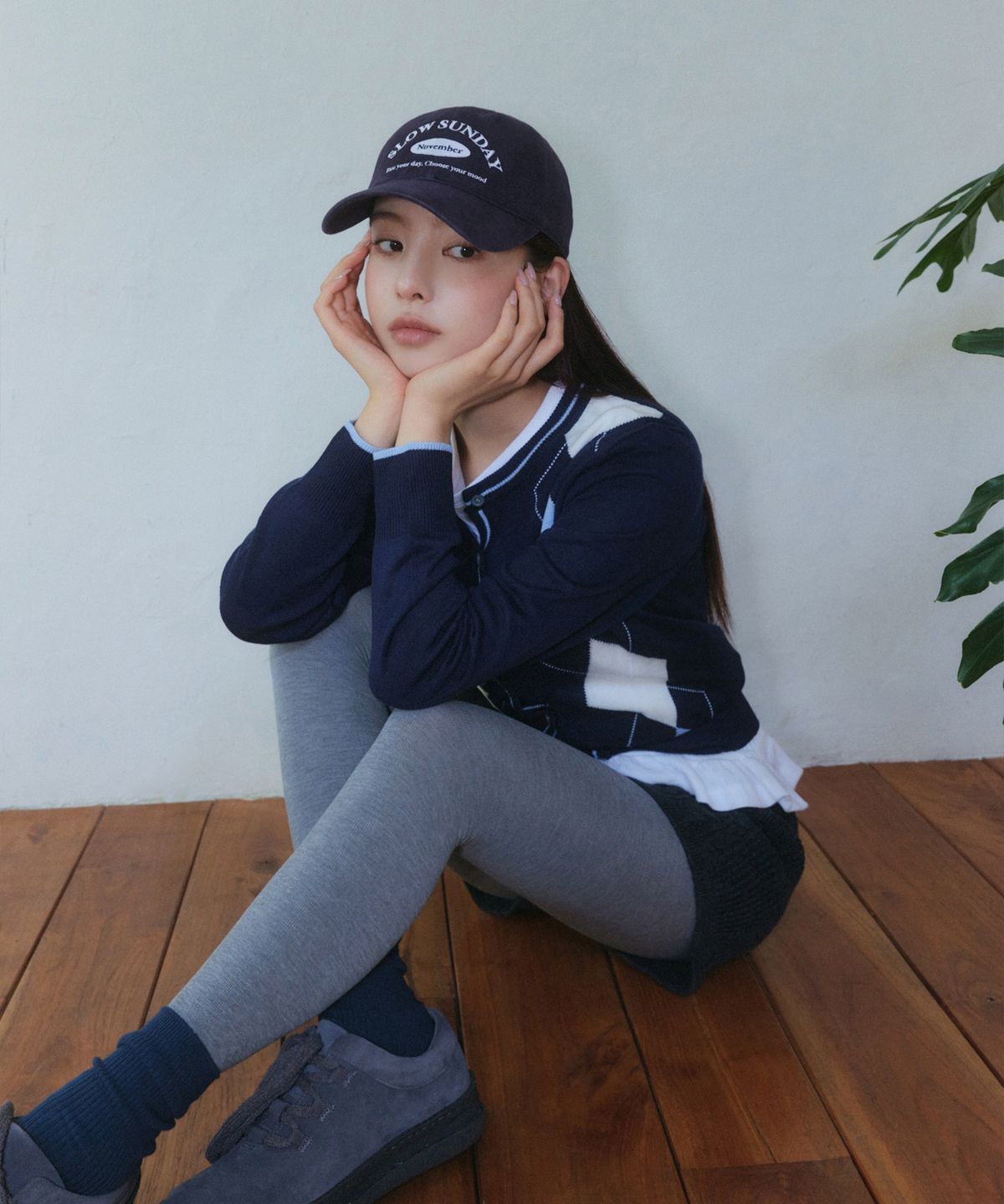 루 서울(RUU SEOUL) 슬로우 선데이 볼캡 네이비