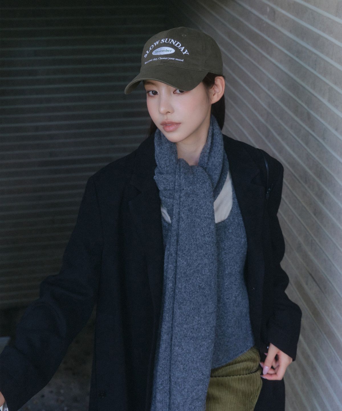 루 서울(RUU SEOUL) 슬로우 선데이 볼캡 카키