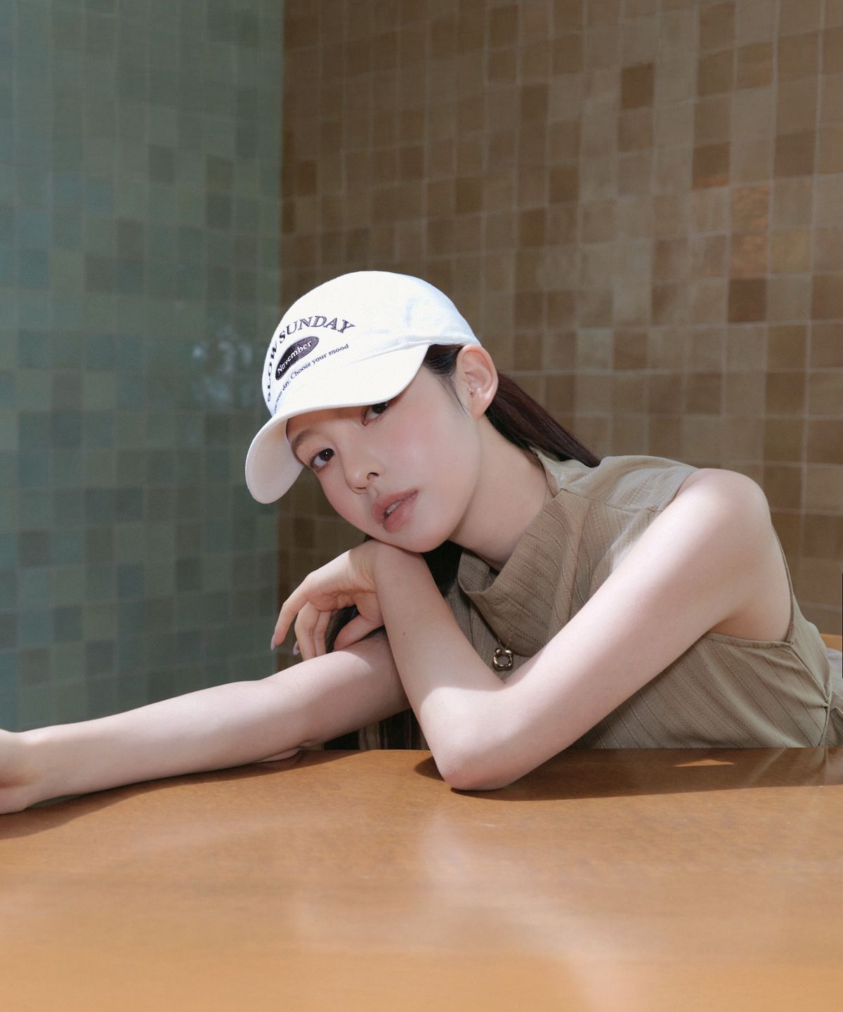 루 서울(RUU SEOUL) 슬로우 선데이 볼캡 아이보리