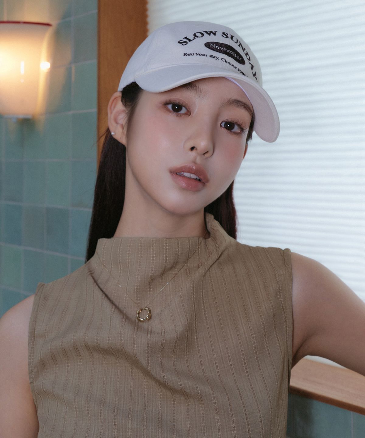 루 서울(RUU SEOUL) 슬로우 선데이 볼캡 아이보리