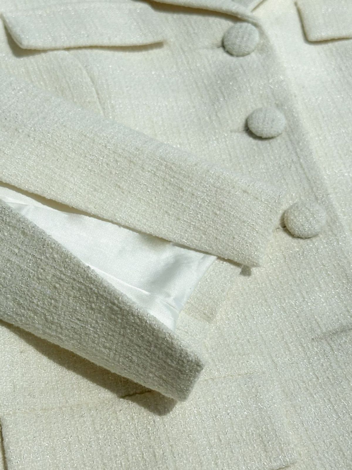 엘시 아일랜드(ELCY ISLAND) Hourglass Tailored Tweed Jacket (IVORY)