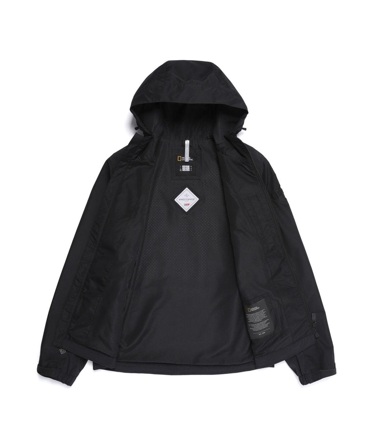 내셔널지오그래픽(NATIONALGEOGRAPHIC) N265UJP260 아틀라스 고어 윈드스토퍼 2LAYER  후드 자켓 BLACK