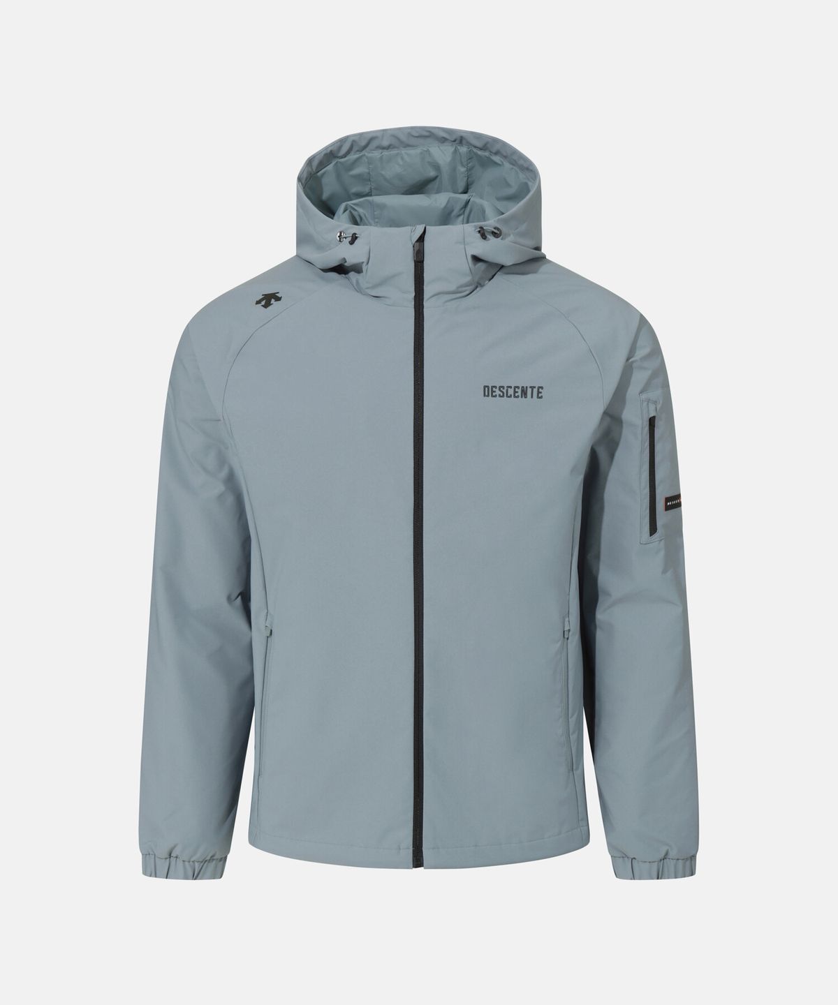 데상트(DESCENTE) 트레이닝 안감형 후드 집업 자켓 데님 블루 SR123TWT22