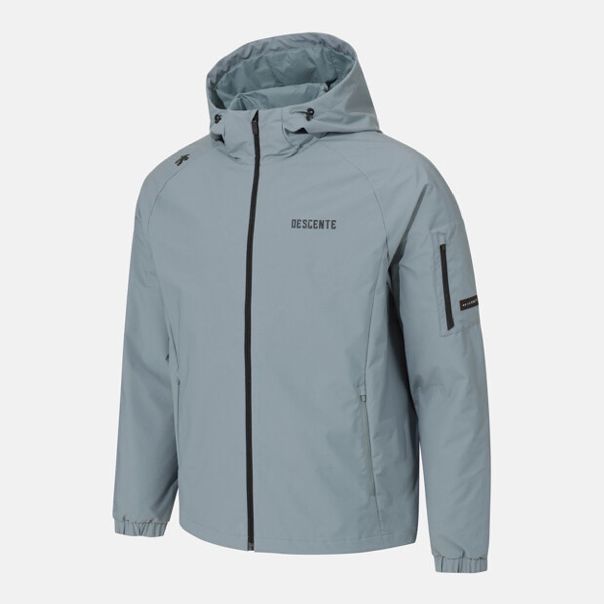 데상트(DESCENTE) 트레이닝 안감형 후드 집업 자켓 데님 블루 SR123TWT22