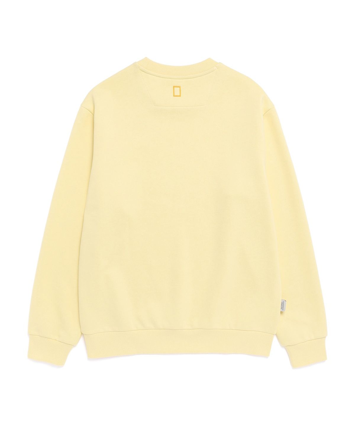 내셔널지오그래픽(NATIONALGEOGRAPHIC) N261USW910 폴하스 스몰로고 맨투맨 PALE YELLOW