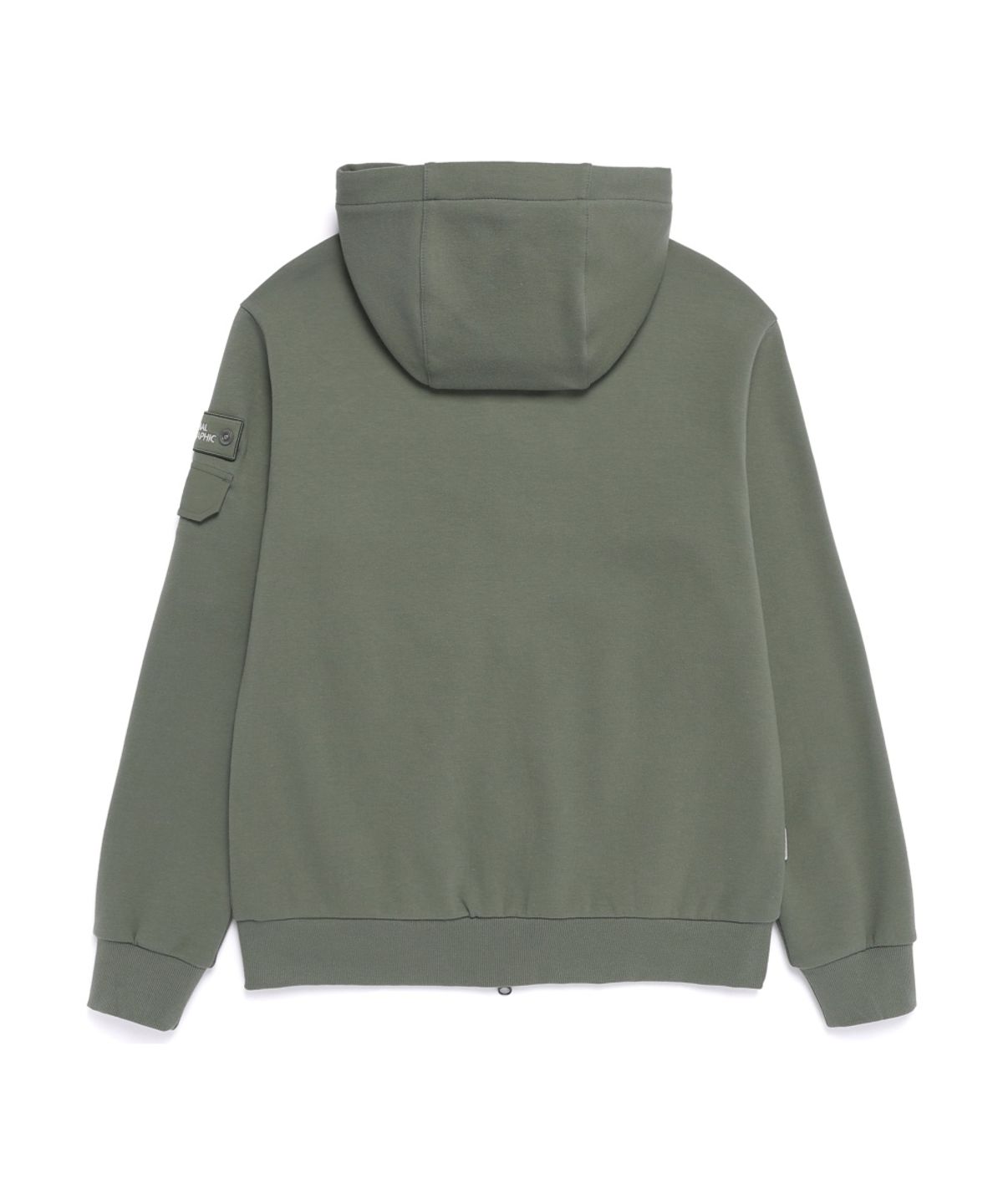 내셔널지오그래픽(NATIONALGEOGRAPHIC) N261UFT950 마게이 소매 포켓 레귤러핏 후드 풀집업 MILITARY KHAKI