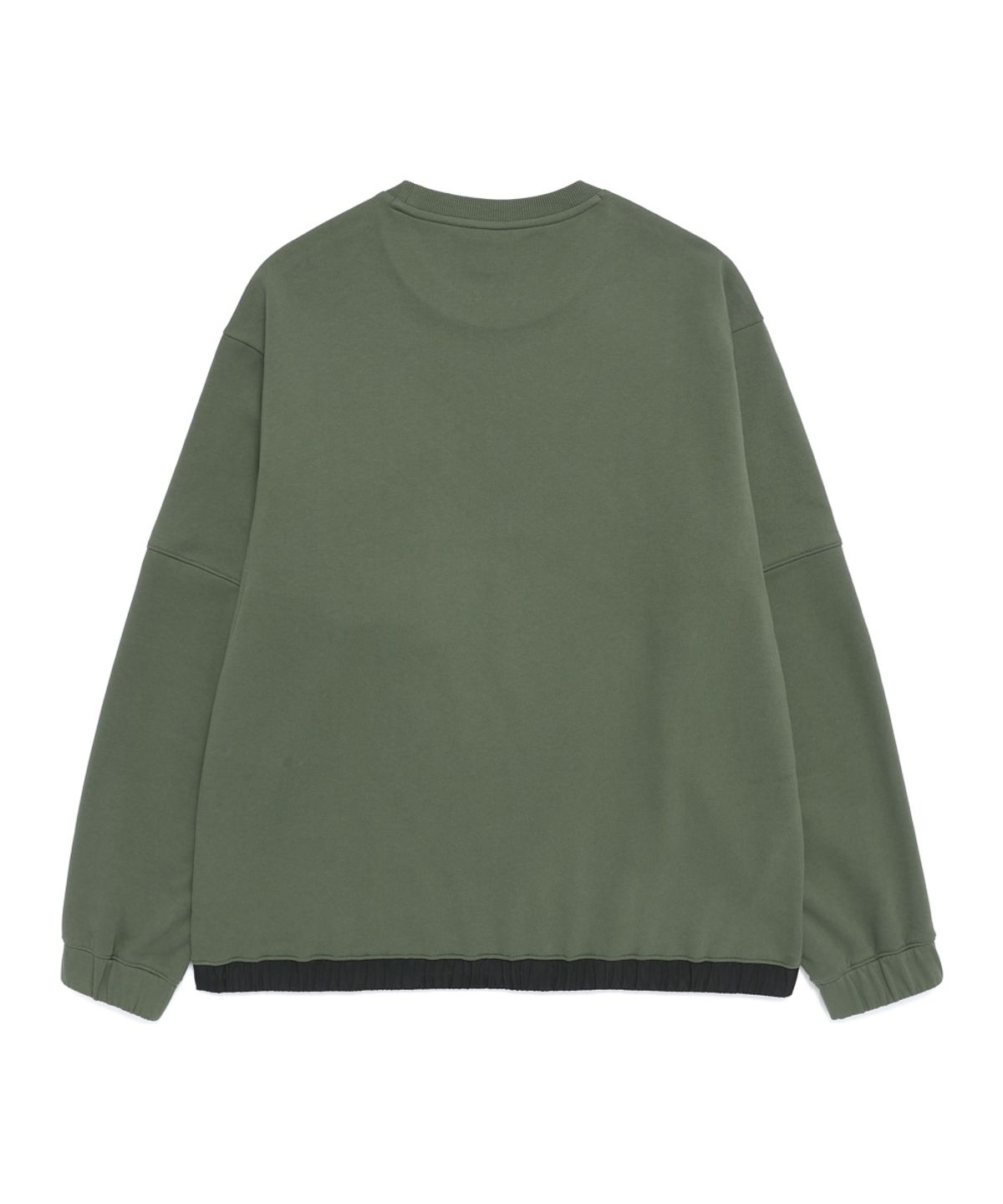 내셔널지오그래픽(NATIONALGEOGRAPHIC) N261MSW900 [NRN] 하이브리드 세미오버핏 포켓 맨투맨 MILITARY KHAKI
