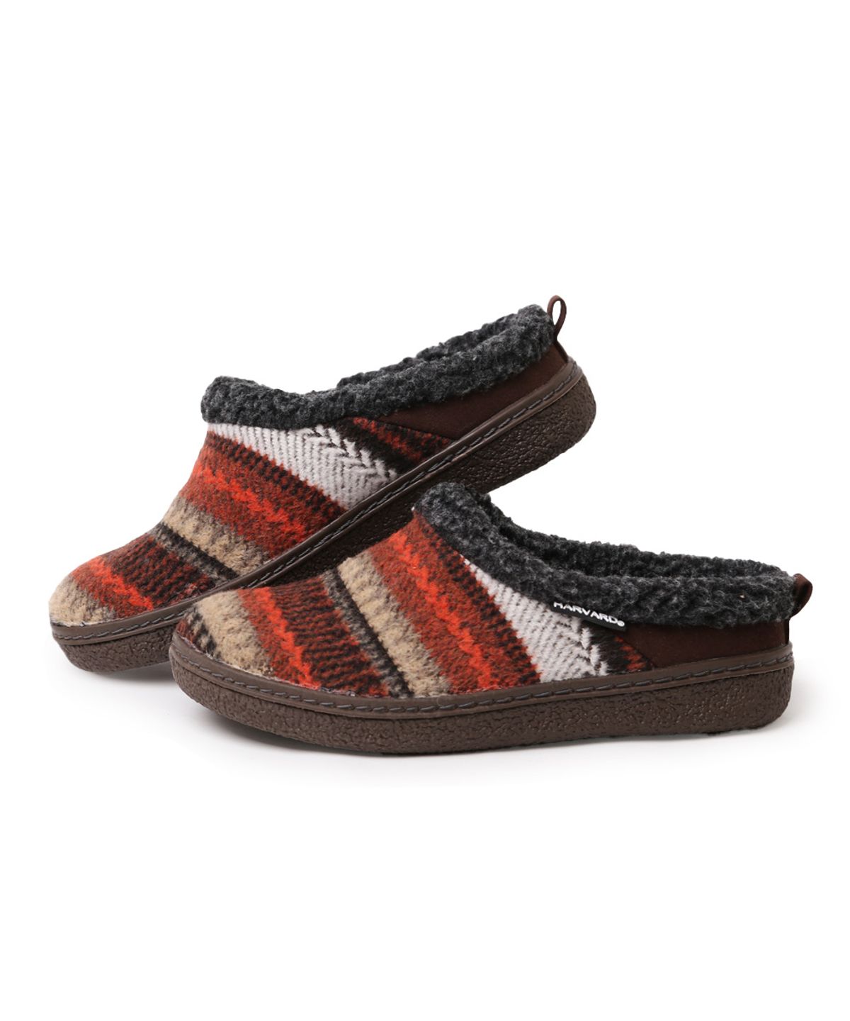 하버드 슈즈(HARVARD SHOES) 케빈 겨울  슬립온 캠핑 블로퍼 블랙 오렌지