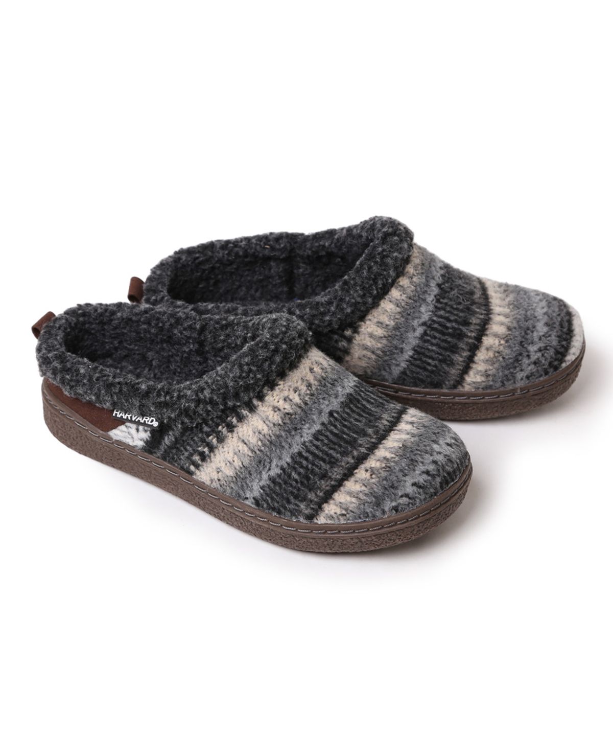 하버드 슈즈(HARVARD SHOES) 케빈 겨울  슬립온 캠핑 블로퍼 블랙 오렌지