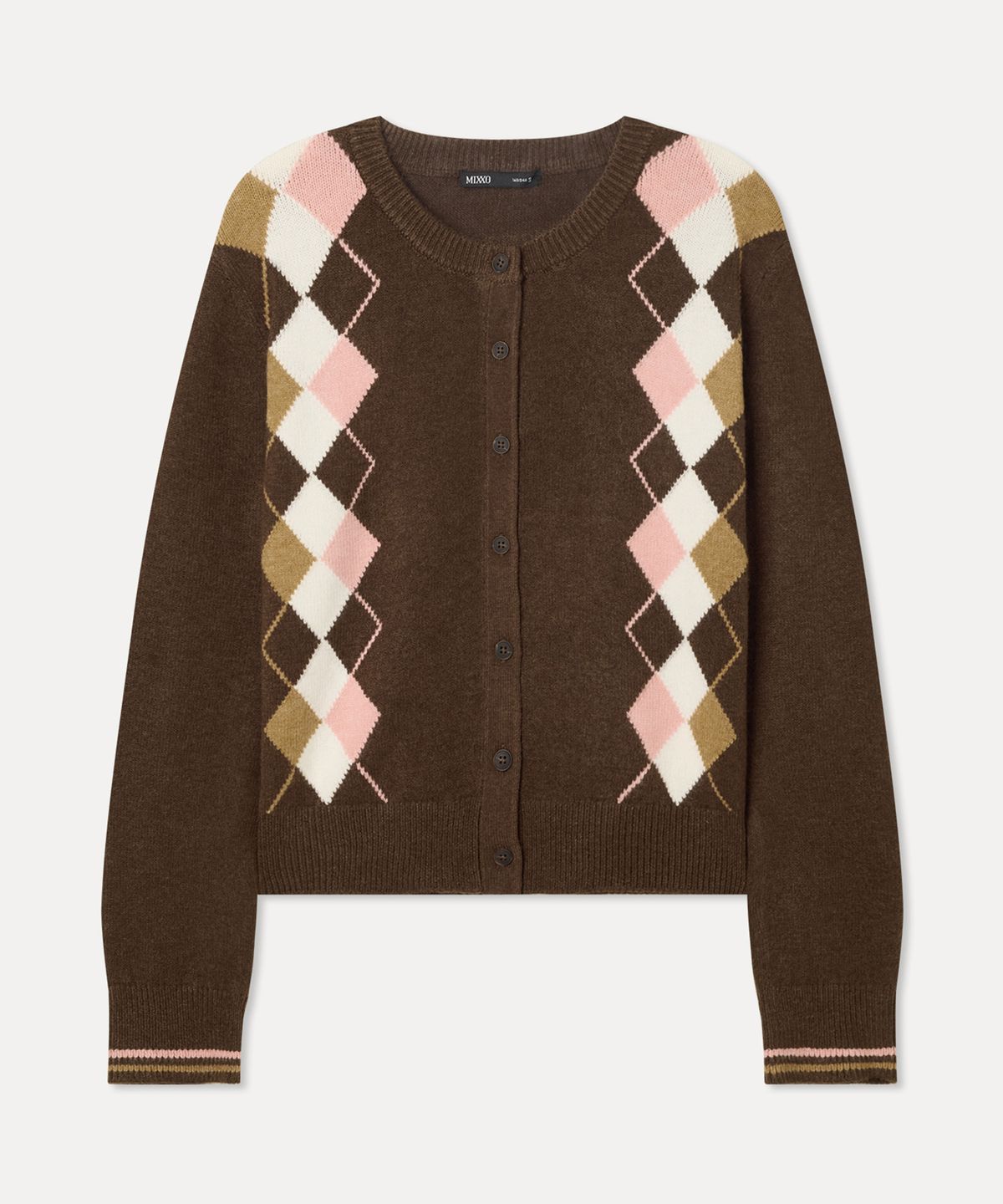 미쏘(MIXXO) 아가일 가디건_MIWCKG214T