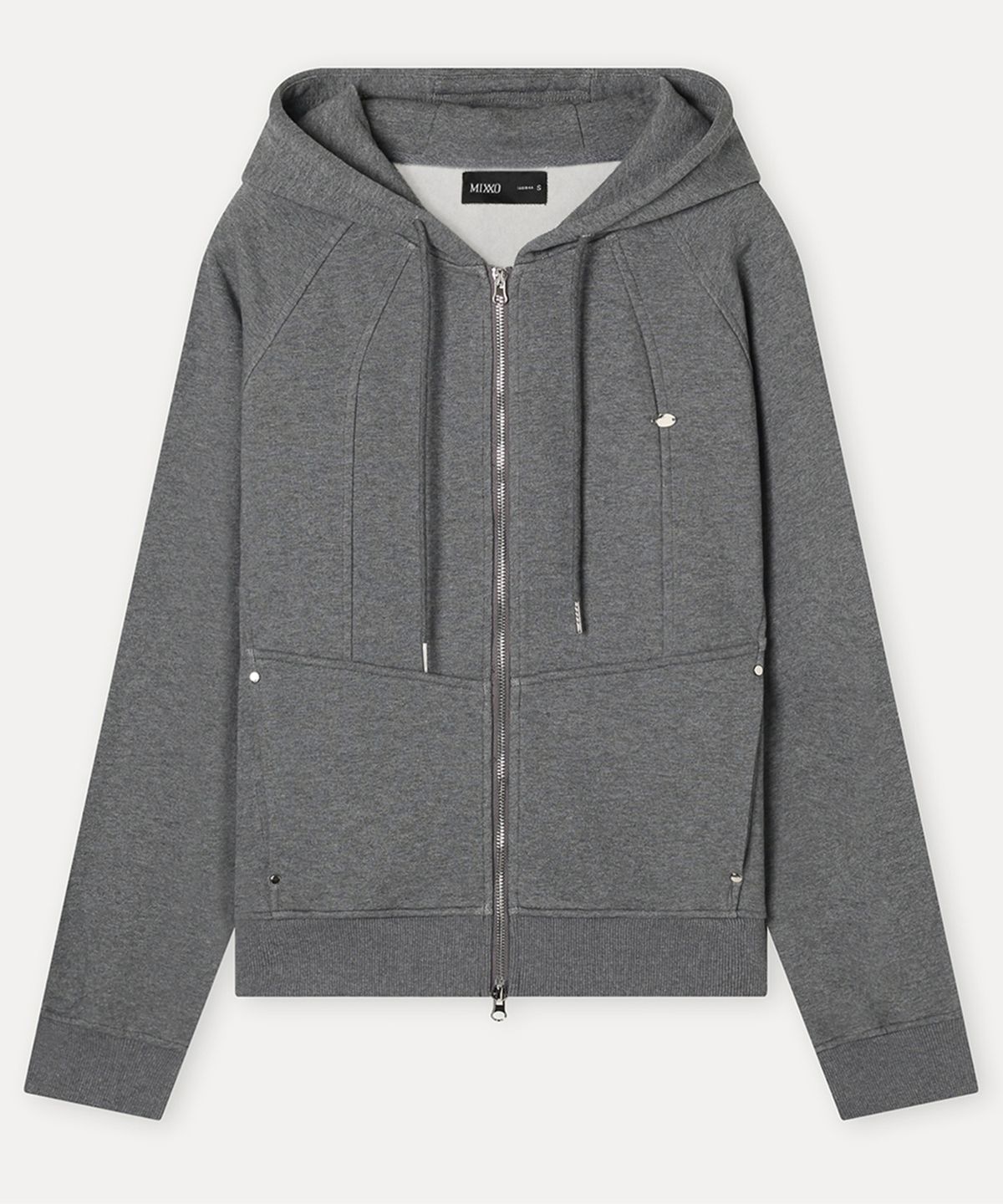 미쏘(MIXXO) 기모 오버핏 후드집업 RE JMFT41C_MIWJMG12QC