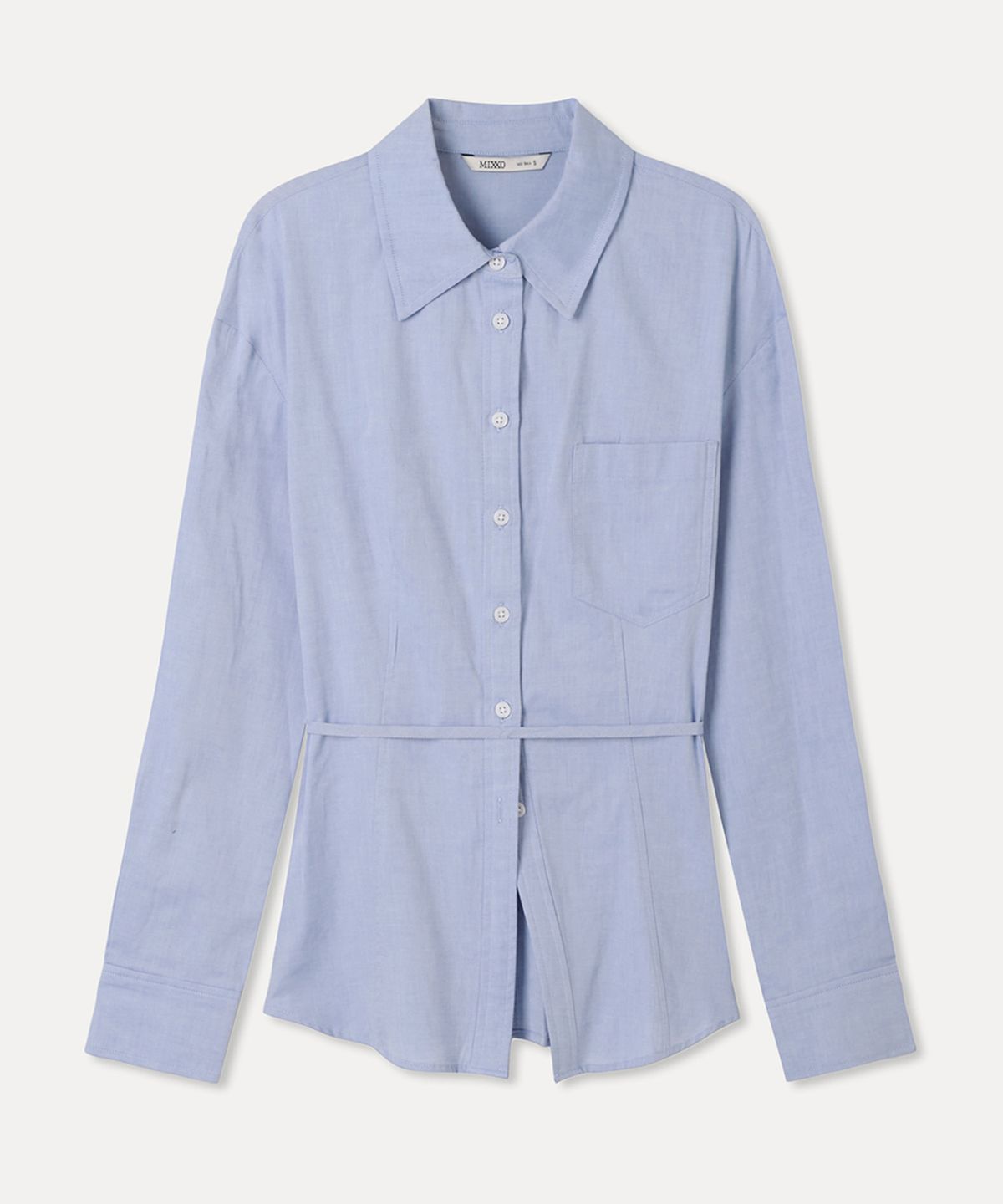 미쏘(MIXXO) 슬림핏 롱 셔츠_MIWYWG321C