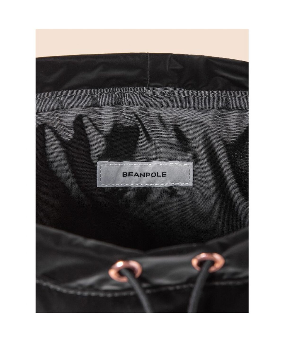 빈폴 키즈(BEANPOLE KIDS) 벨벳틴 스트링 백팩  블랙 (BI61D2U545) (BI61D2U545)