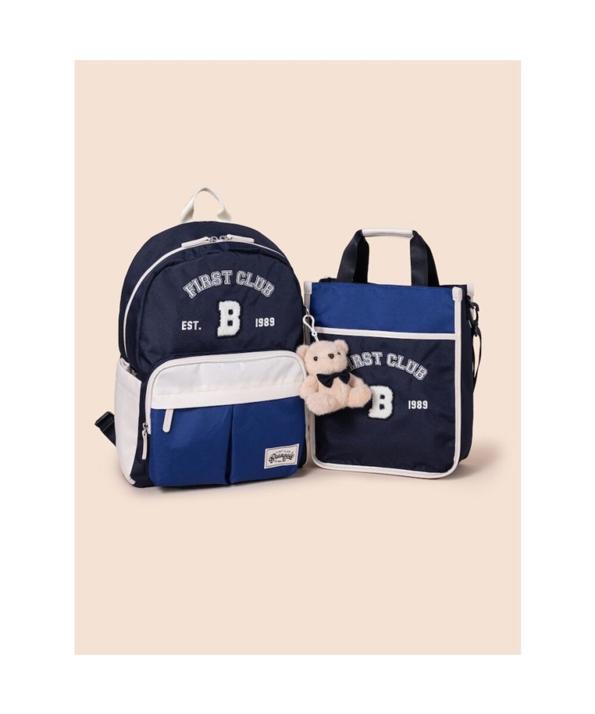 빈폴 키즈(BEANPOLE KIDS) 컬러풀 캐주얼 백팩 세트  네이비 (PS00136925R)