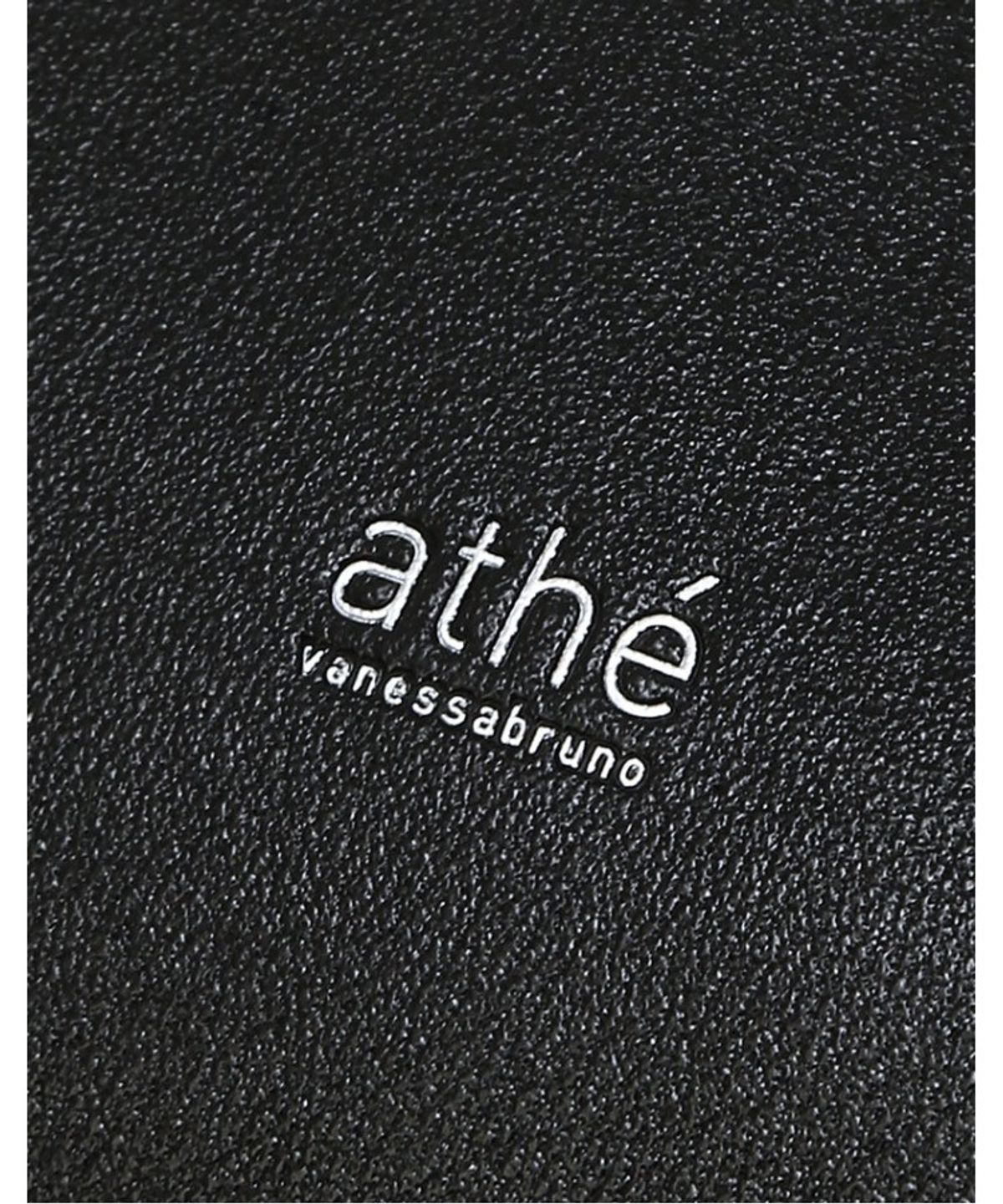아떼 바네사브루노(ATHE VANESSABRUNO) [Mousse] 블랙 레더 복조리 숄더백 M AABA6E540BK