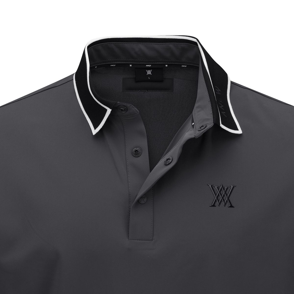 어뉴골프(ANEW GOLF) MEN CAMO LOGO POINT SHORT T-SHIRT_CG