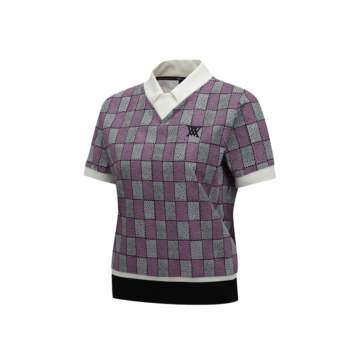 어뉴골프(ANEW GOLF) WOMEN PATTERN SHORT T-SHIRT_PI