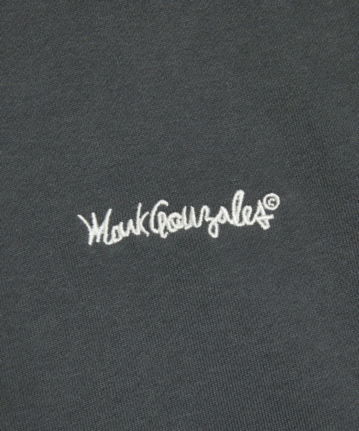 마크곤잘레스(MARK GONZALES) 사인로고 밑단 스트링 스웨트후디 - CHARCOAL