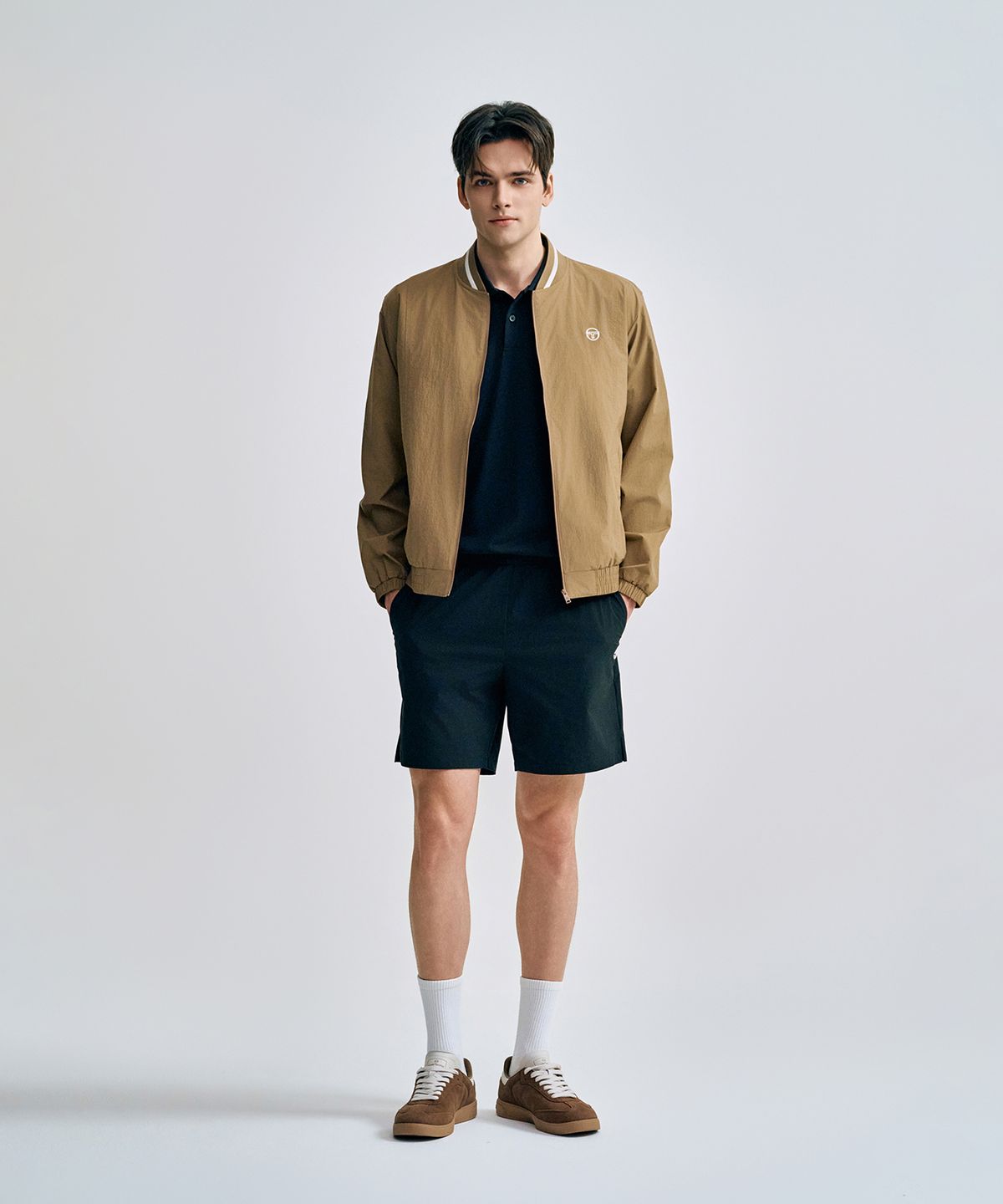 세르지오 타키니(SERGIO TACCHINI) U 라이트 스트레치 바시티 자켓 (D.Beige)