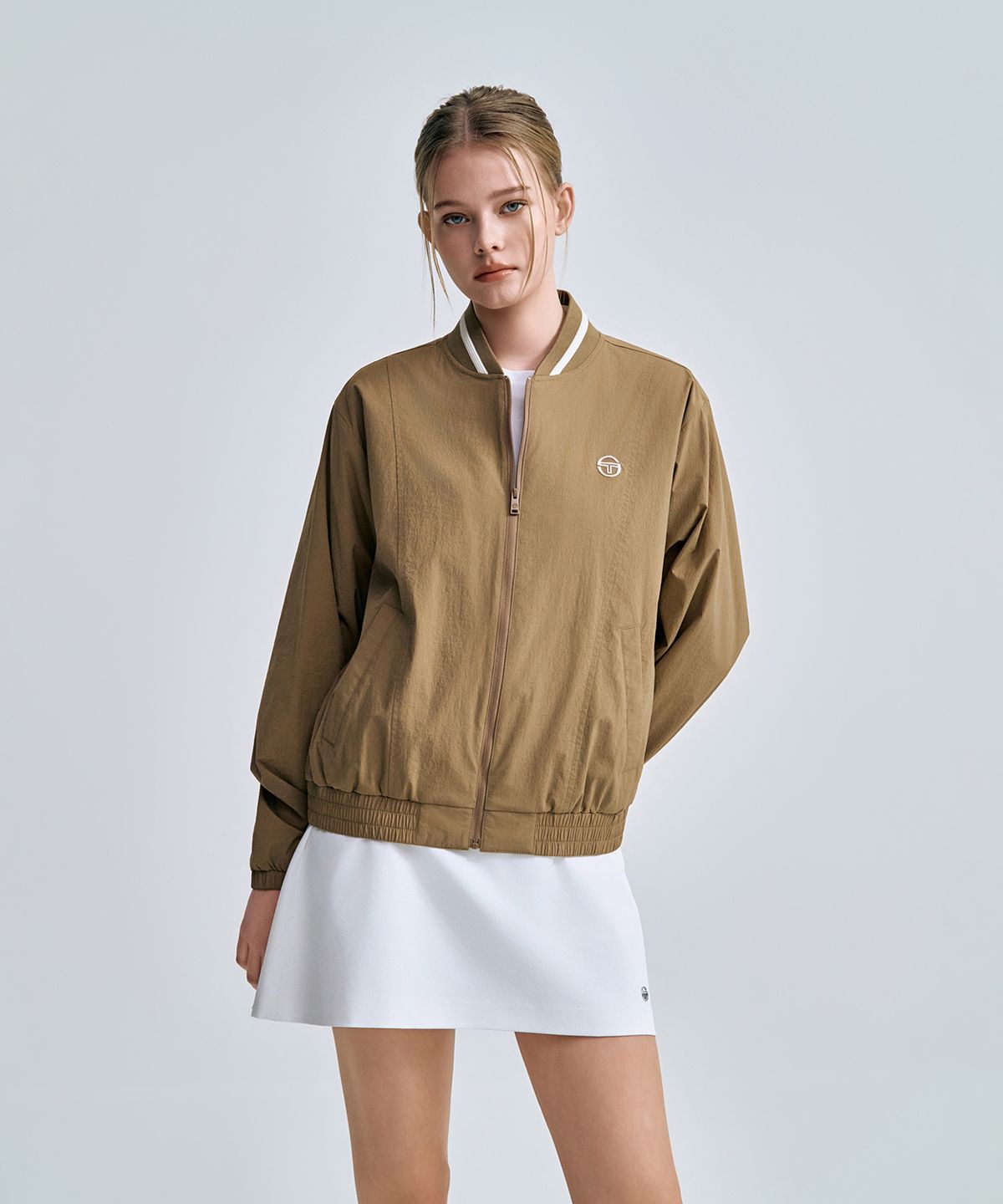 세르지오 타키니(SERGIO TACCHINI) U 라이트 스트레치 바시티 자켓 (D.Beige)