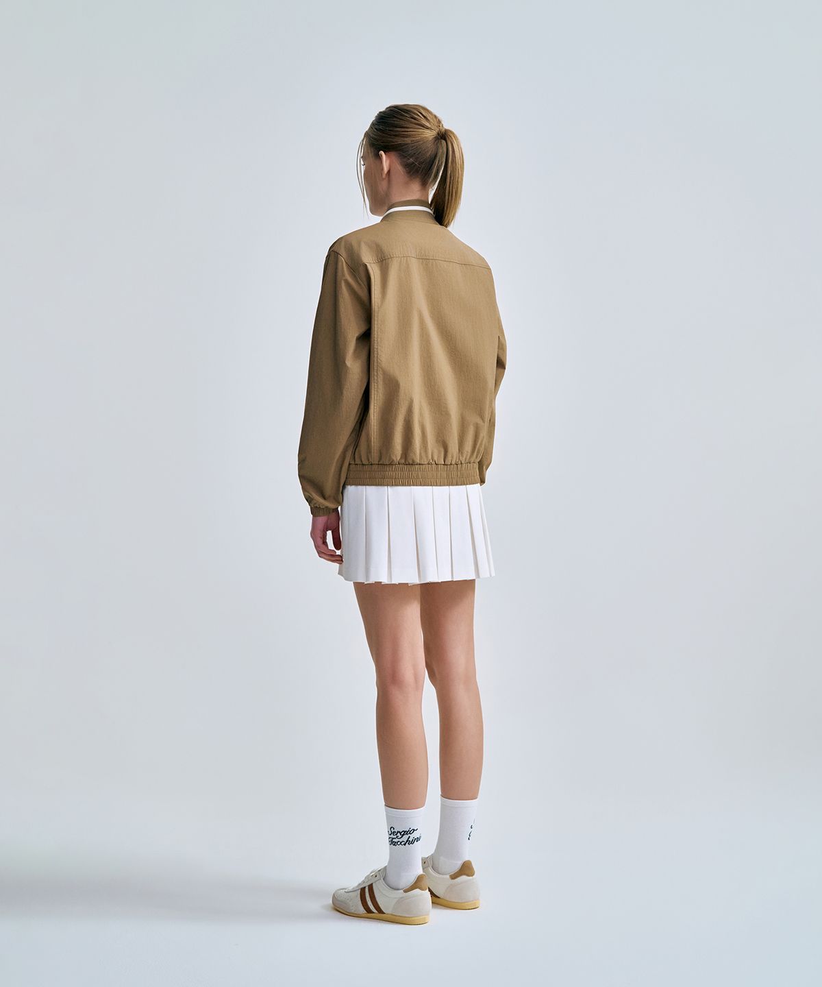 세르지오 타키니(SERGIO TACCHINI) U 라이트 스트레치 바시티 자켓 (D.Beige)