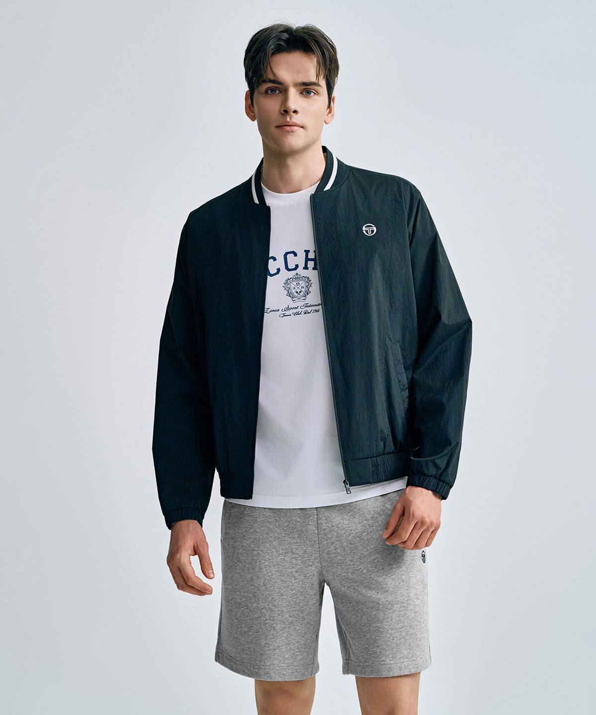 세르지오 타키니(SERGIO TACCHINI) U 라이트 스트레치 바시티 자켓