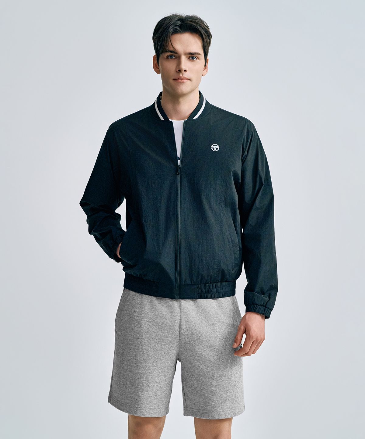 세르지오 타키니(SERGIO TACCHINI) U 라이트 스트레치 바시티 자켓