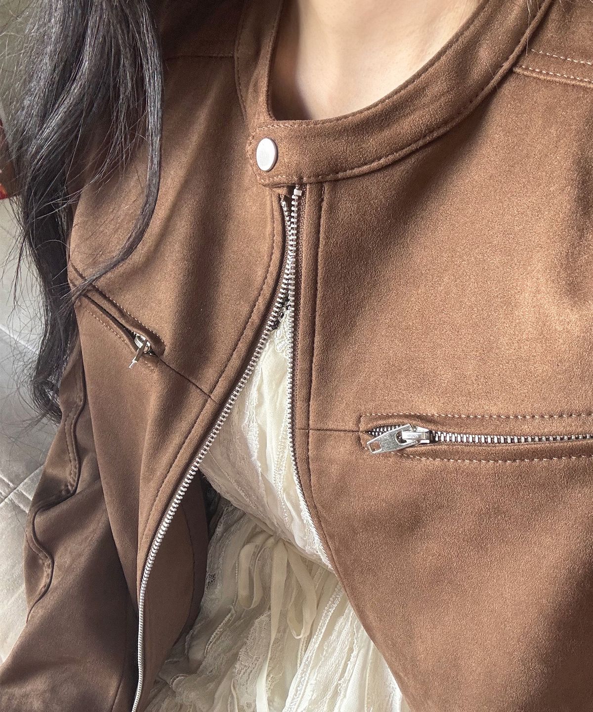 미쏘(MIXXO) 바이커 자켓_MIWJLG90QG