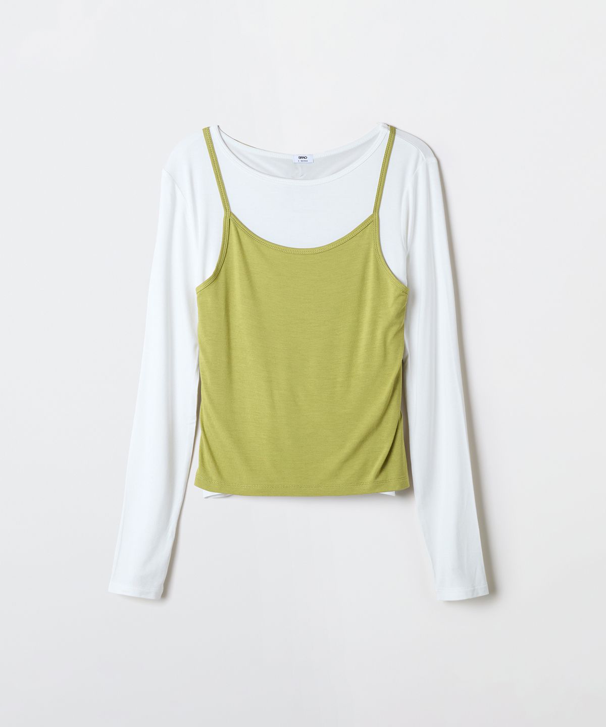 스파오(SPAO) 홀터넥 레이어드 긴팔티_SPLWG23G03