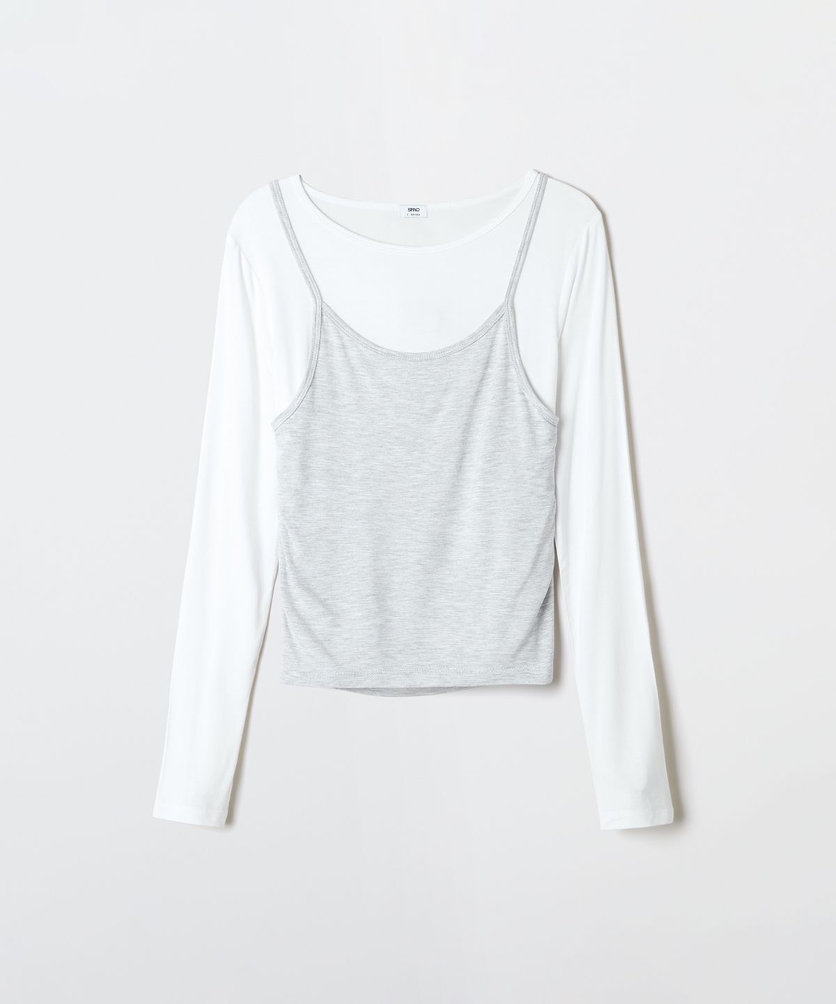 스파오(SPAO) 홀터넥 레이어드 긴팔티_SPLWG23G03