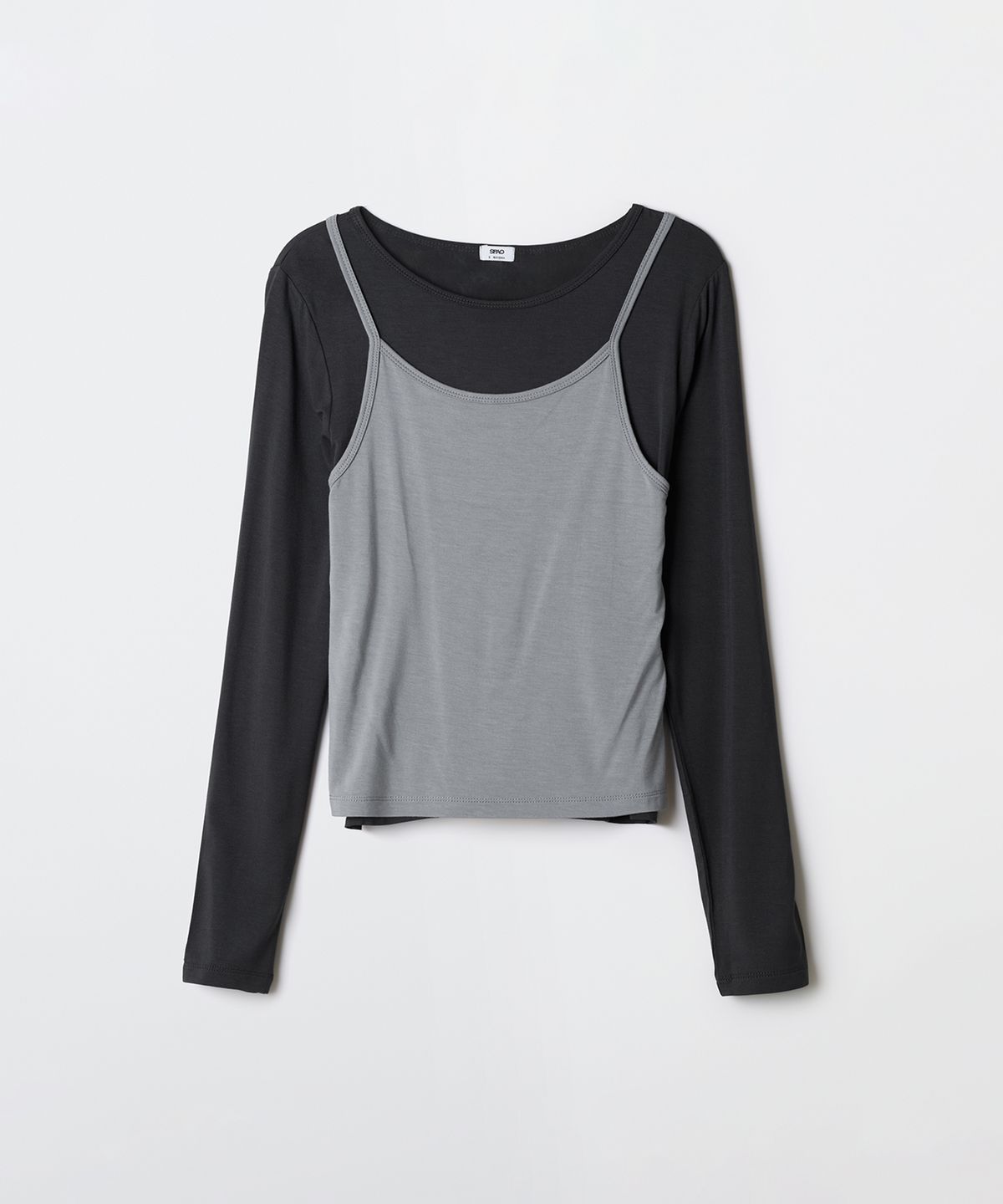 스파오(SPAO) 홀터넥 레이어드 긴팔티_SPLWG23G03