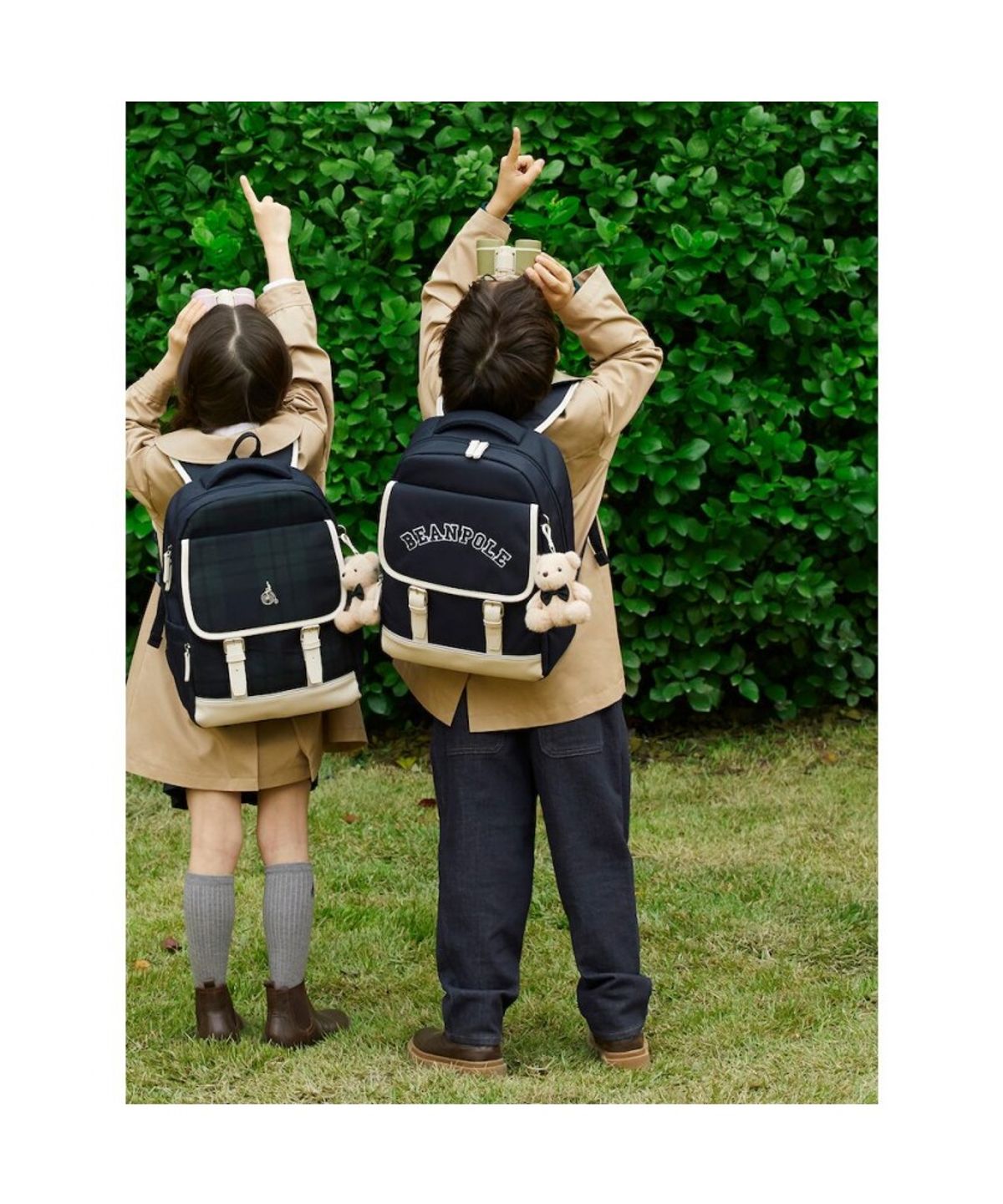 빈폴 키즈(BEANPOLE KIDS) 클래식 플랩 책가방 세트  네이비 (PS00136923R)