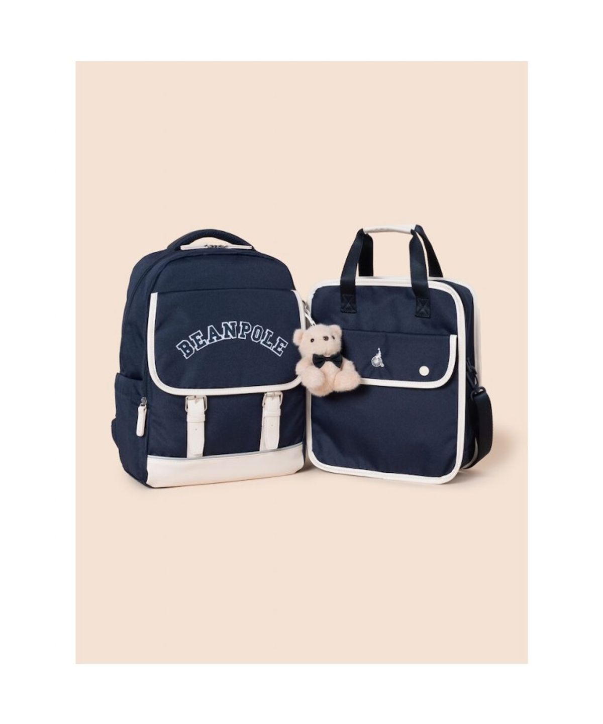 빈폴 키즈(BEANPOLE KIDS) 클래식 플랩 책가방 세트  네이비 (PS00136923R)