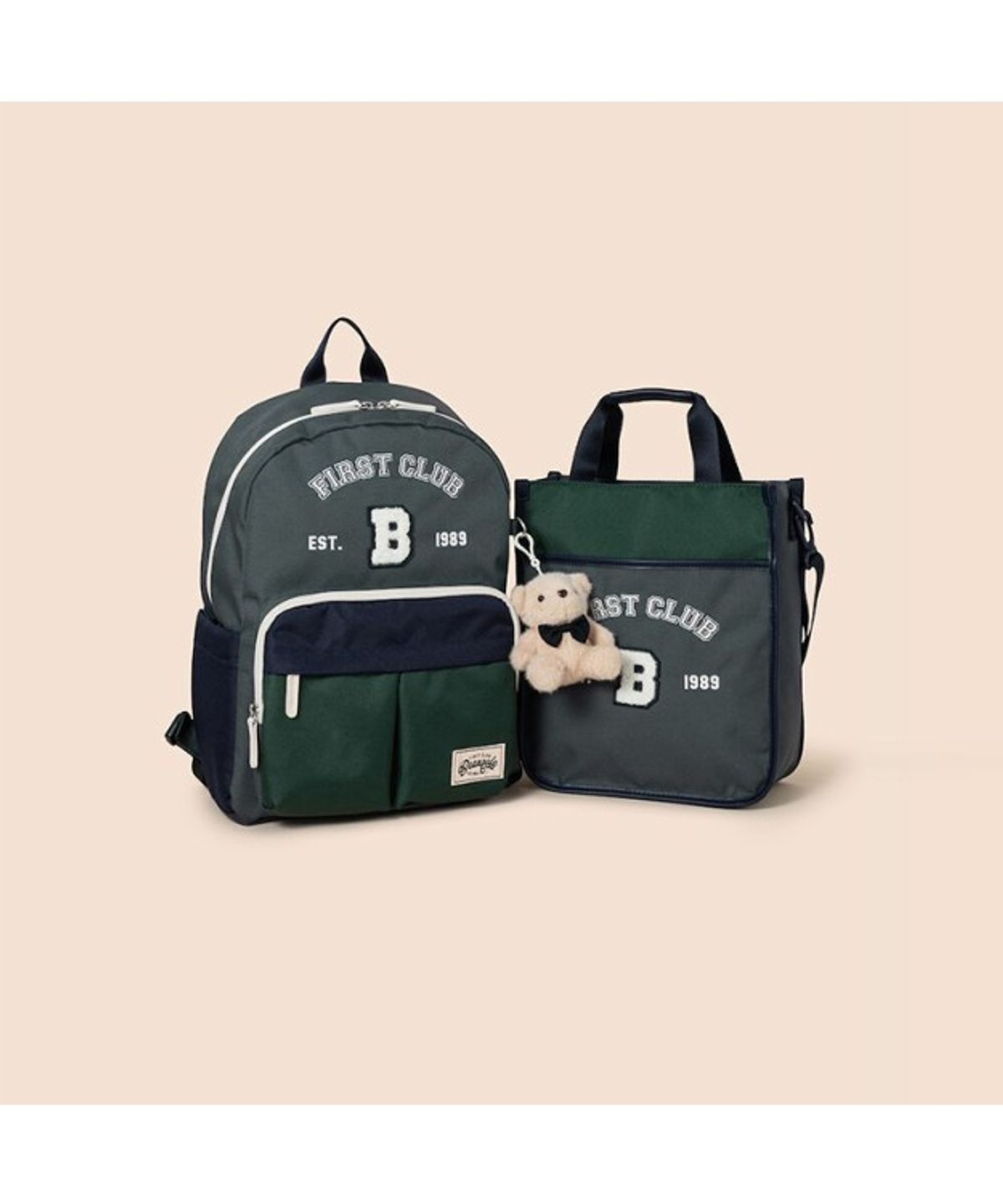 빈폴 키즈(BEANPOLE KIDS) 컬러풀 캐주얼 백팩 세트  그레이 (PS001369263)